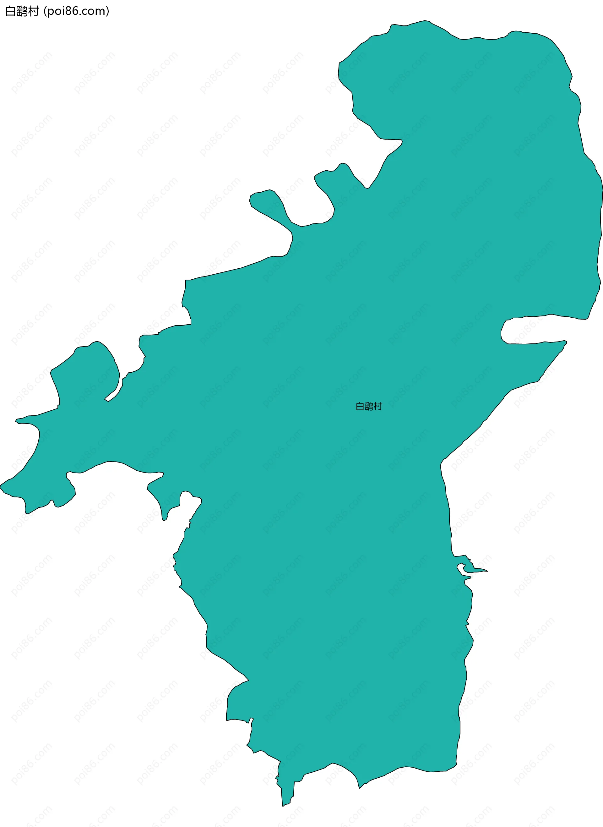 白鹞村边界地图