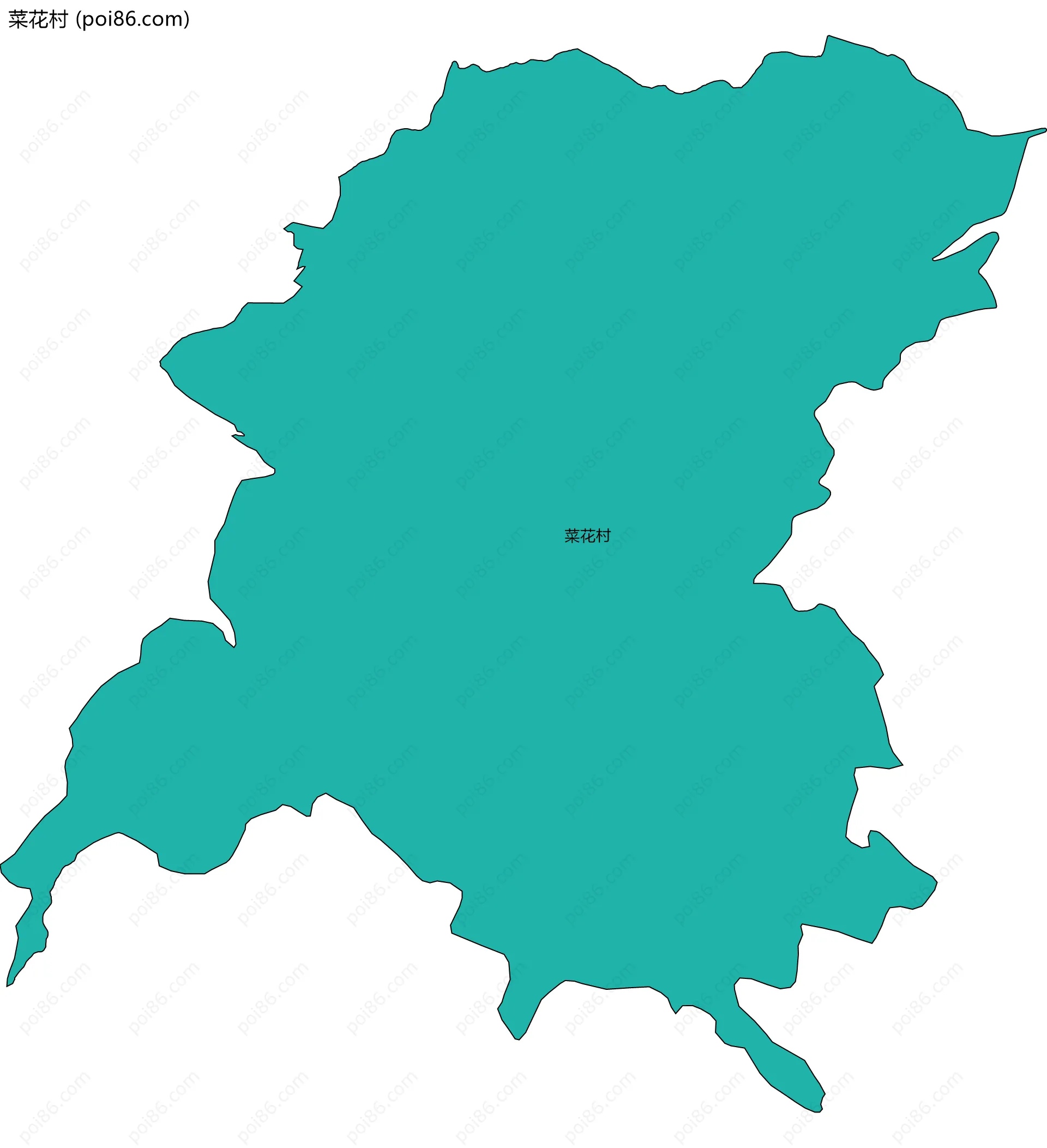 菜花村边界地图