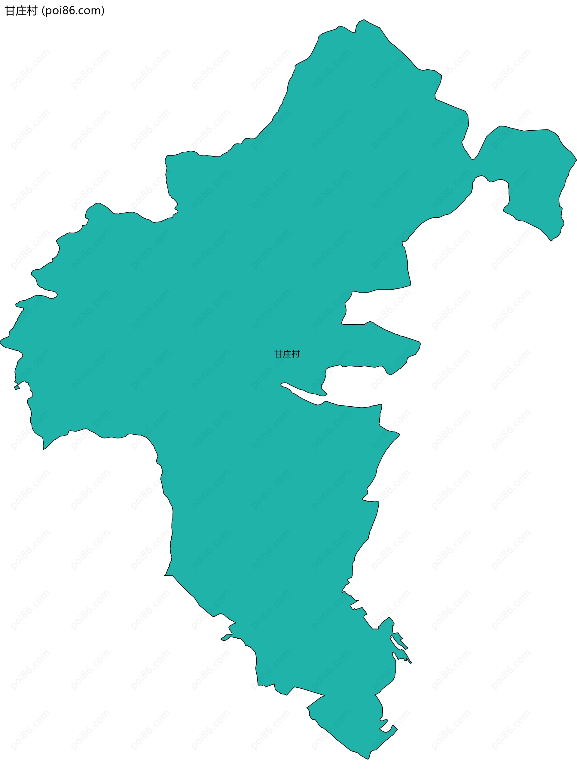 甘庄村边界地图