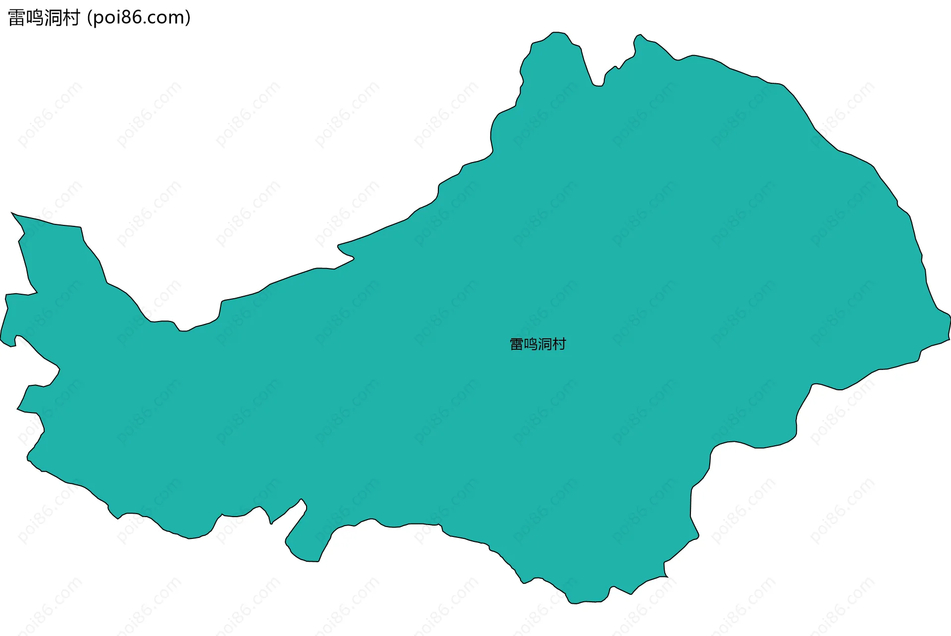 雷鸣洞村边界地图