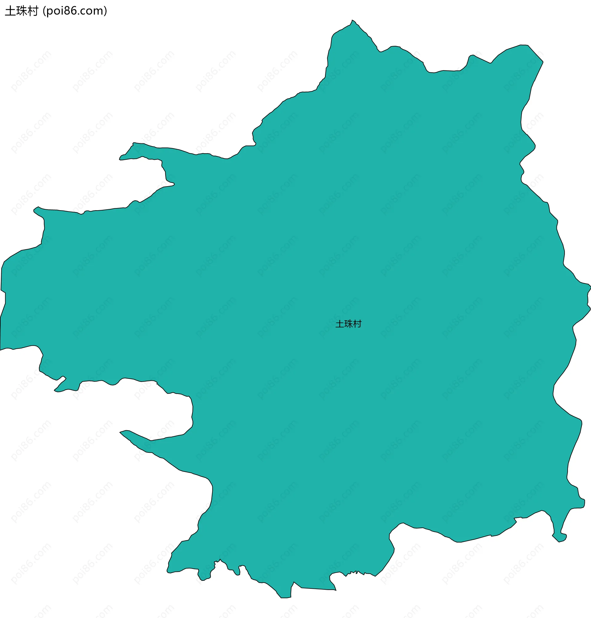 土珠村边界地图