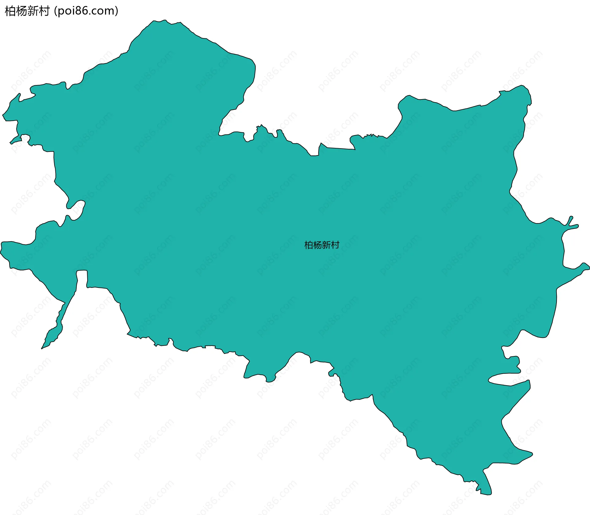 柏杨新村边界地图