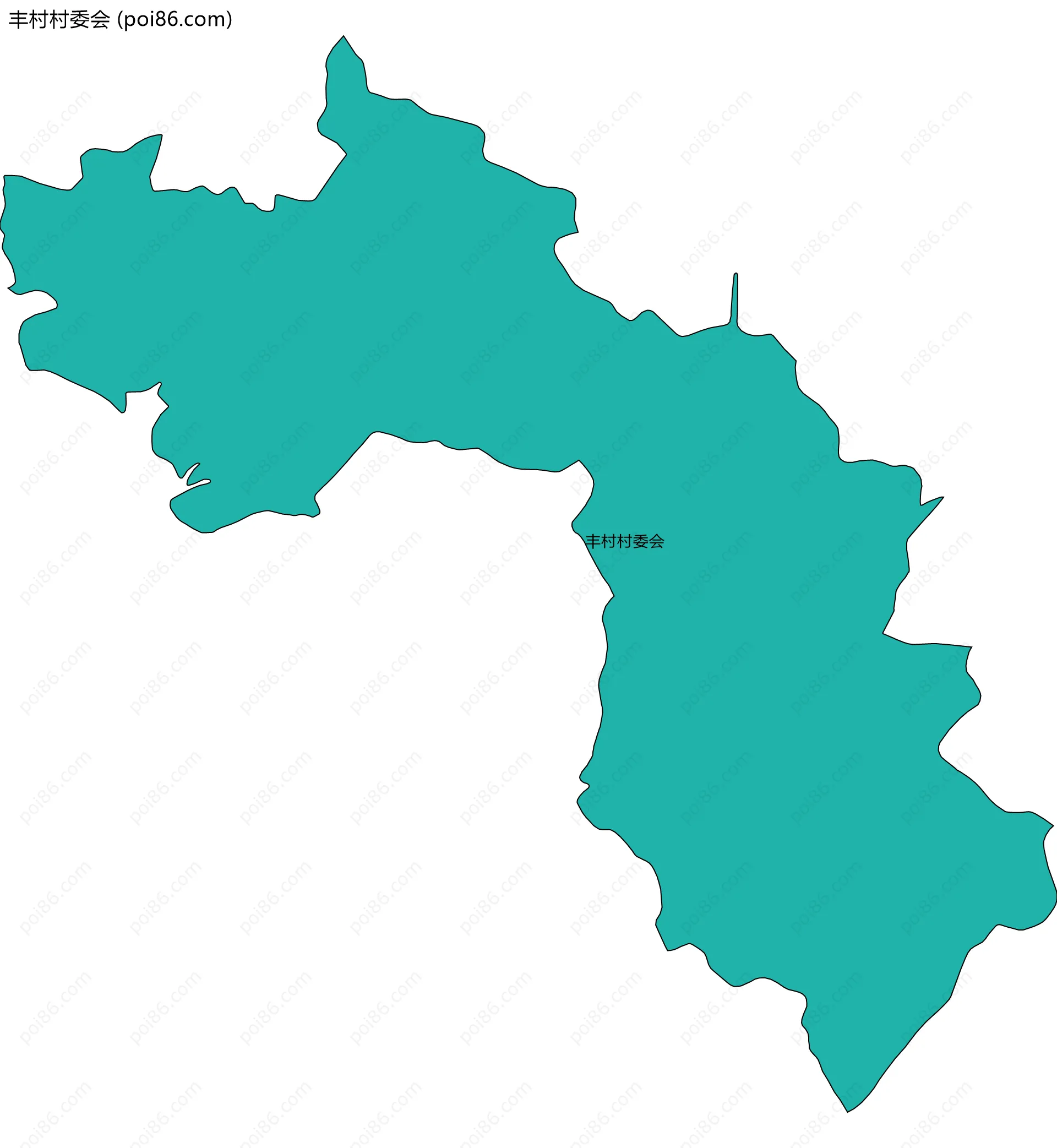 丰村村委会边界地图