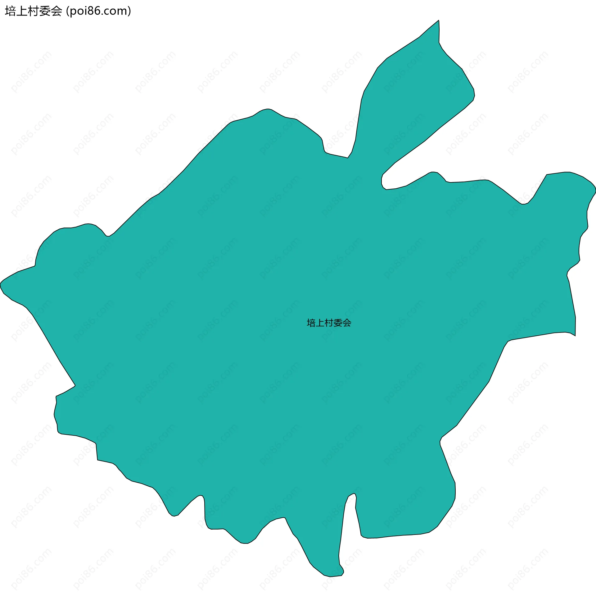 培上村委会边界地图