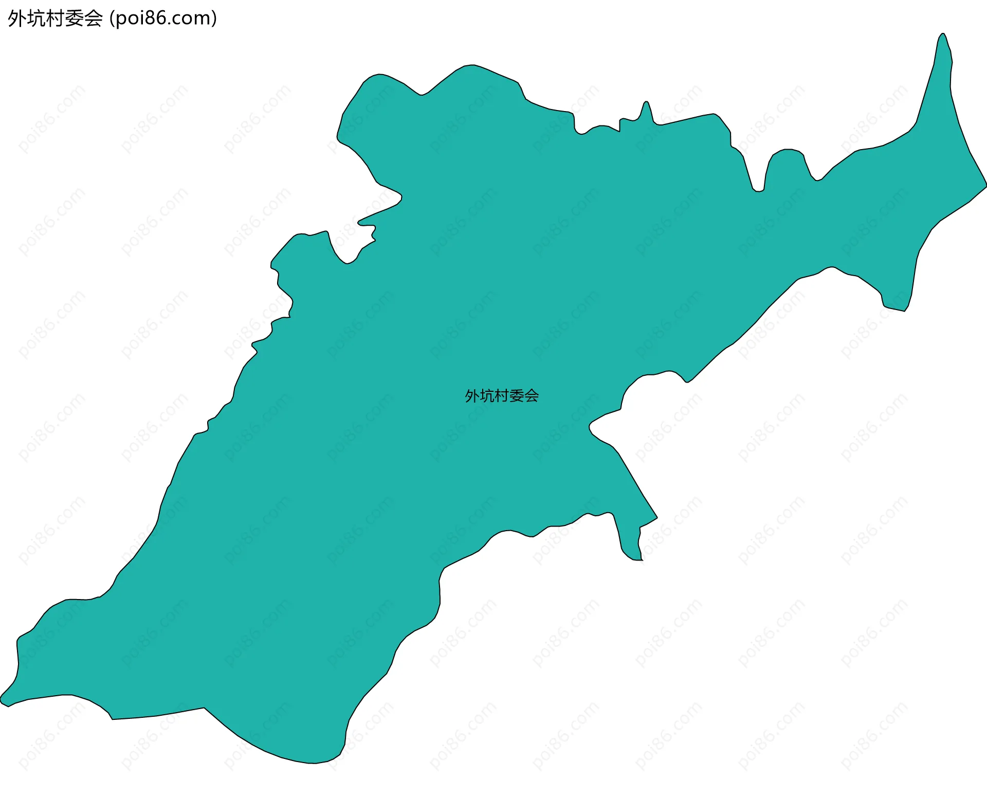 外坑村委会边界地图