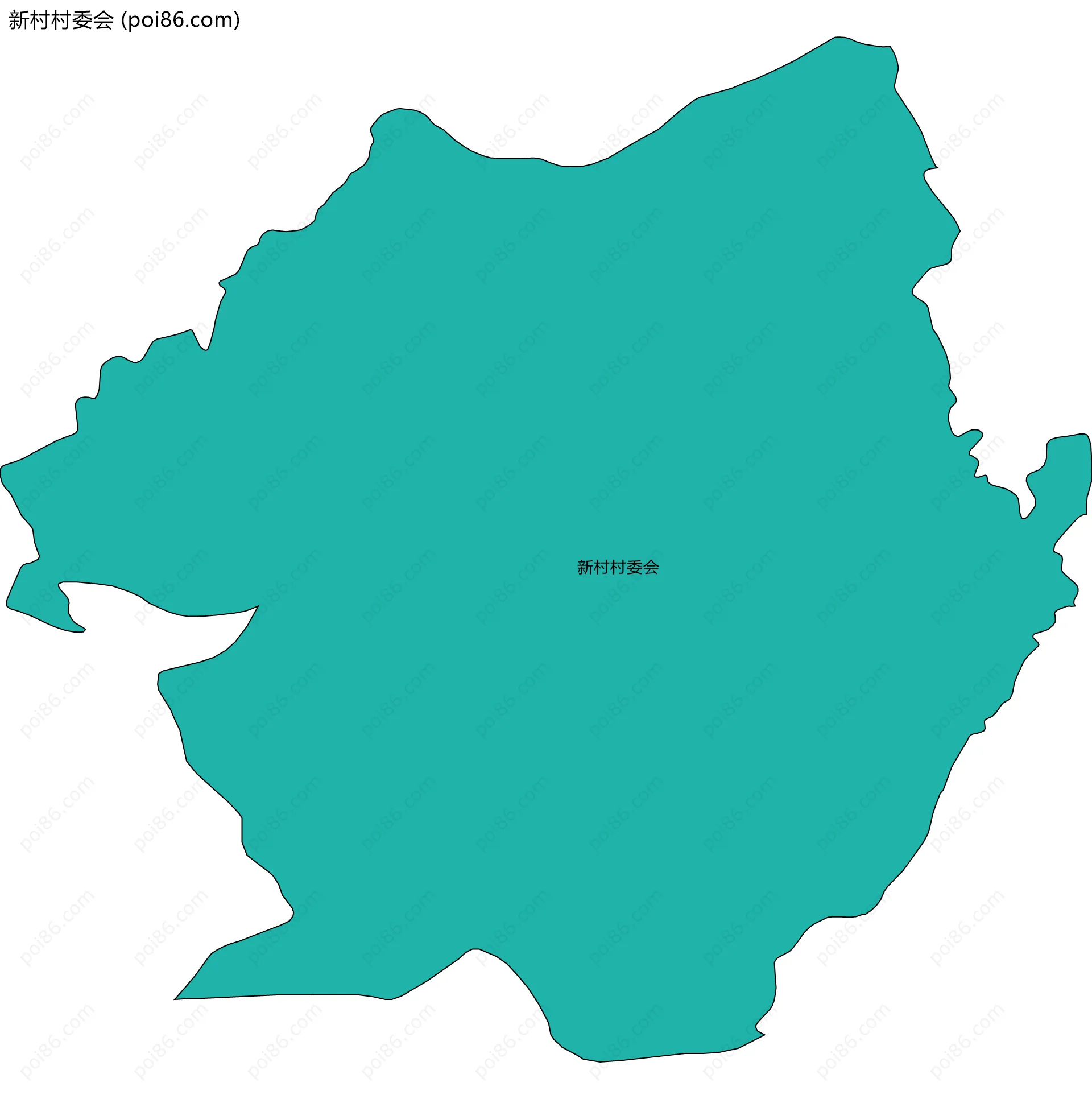 新村村委会边界地图