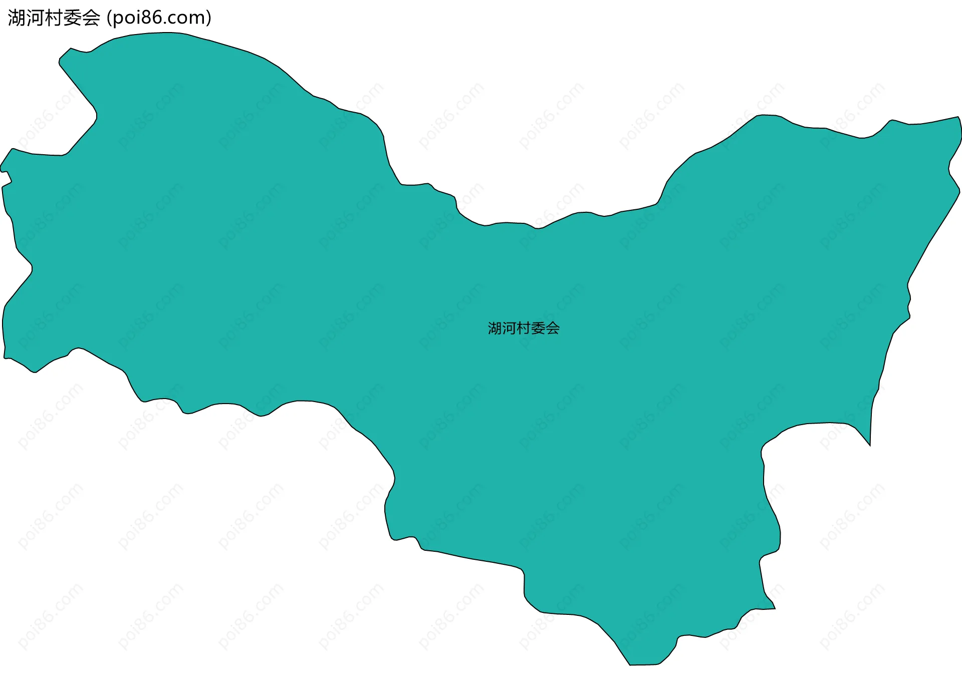 湖河村委会边界地图
