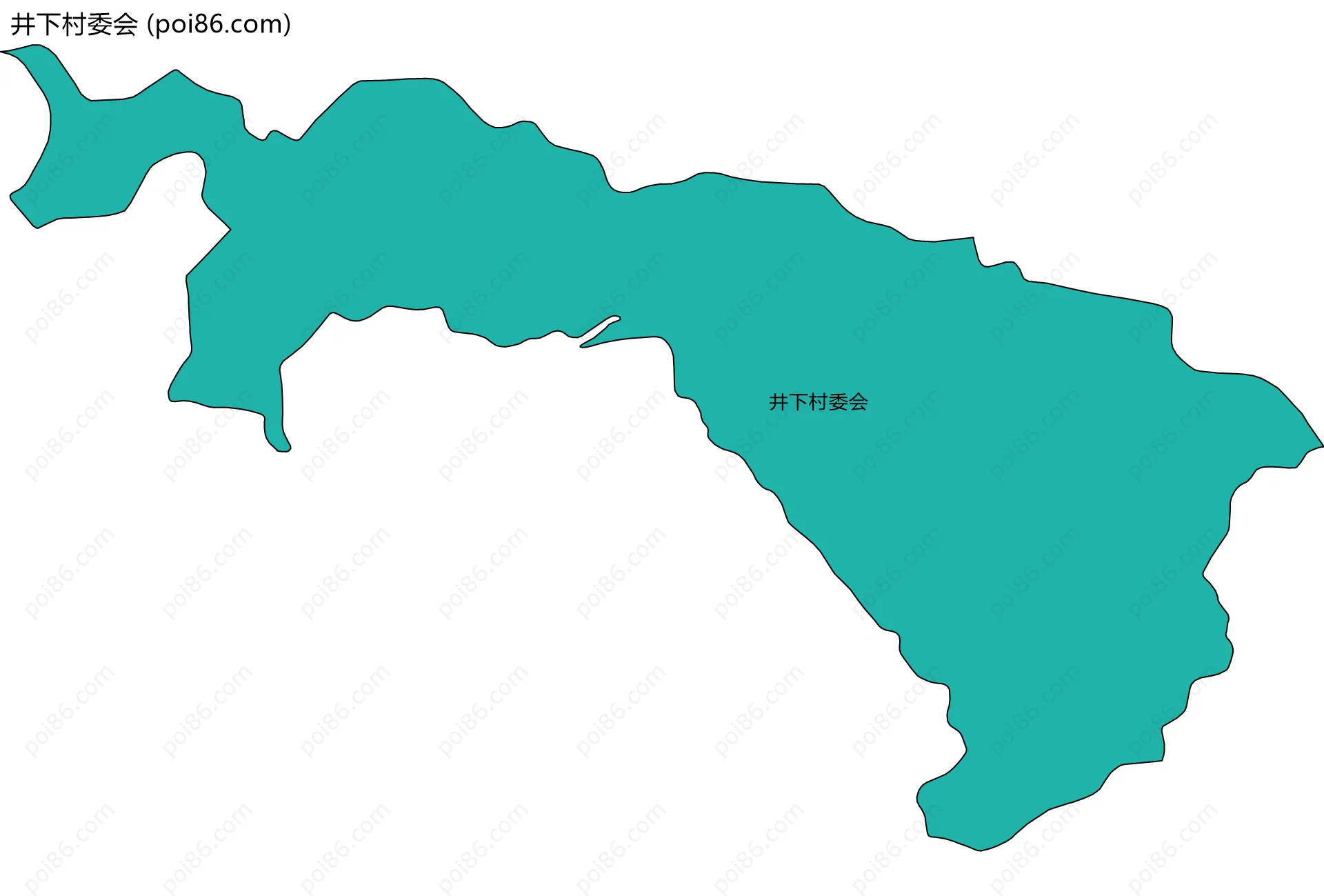井下村委会边界地图