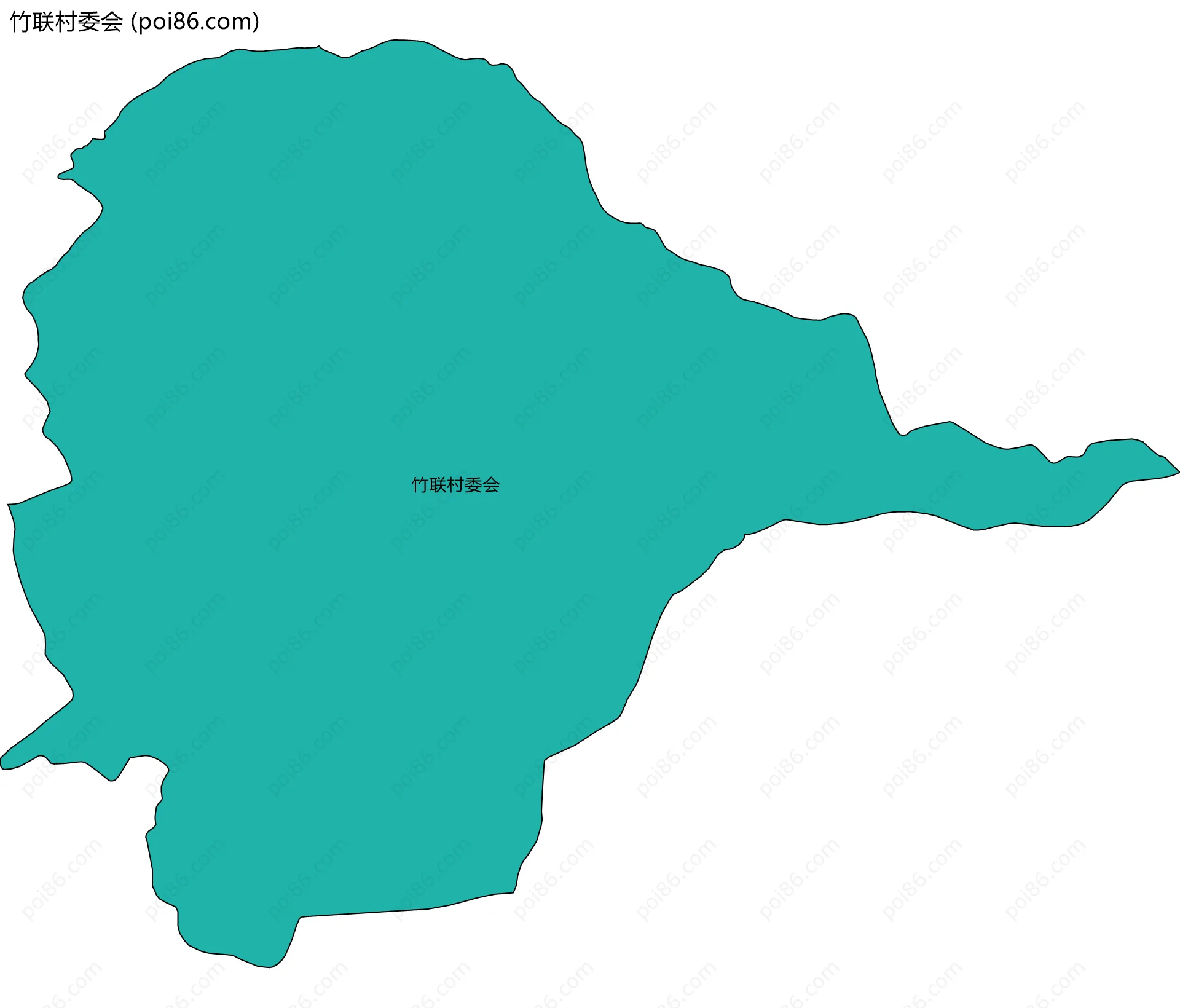 竹联村委会边界地图