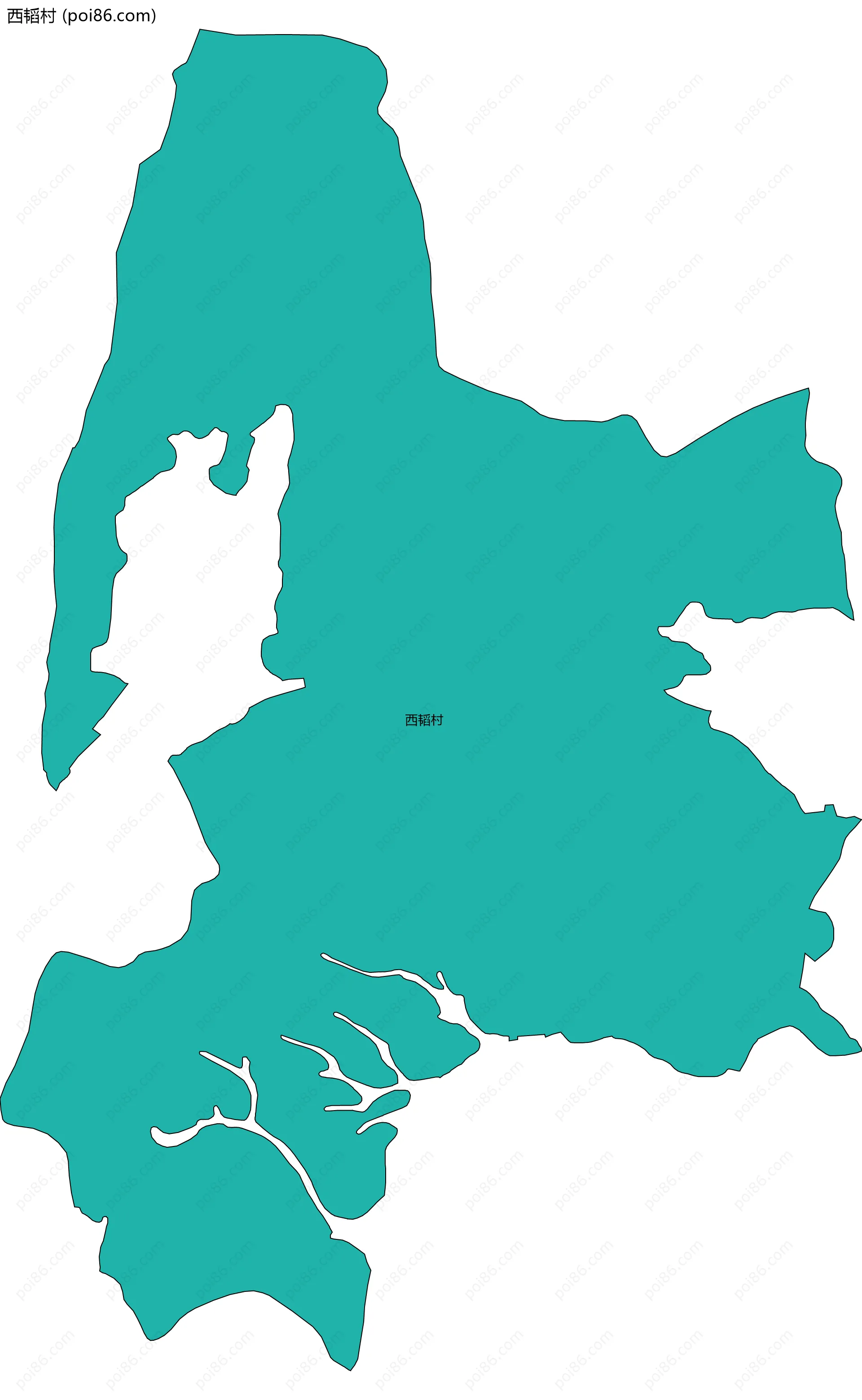 西韬村边界地图