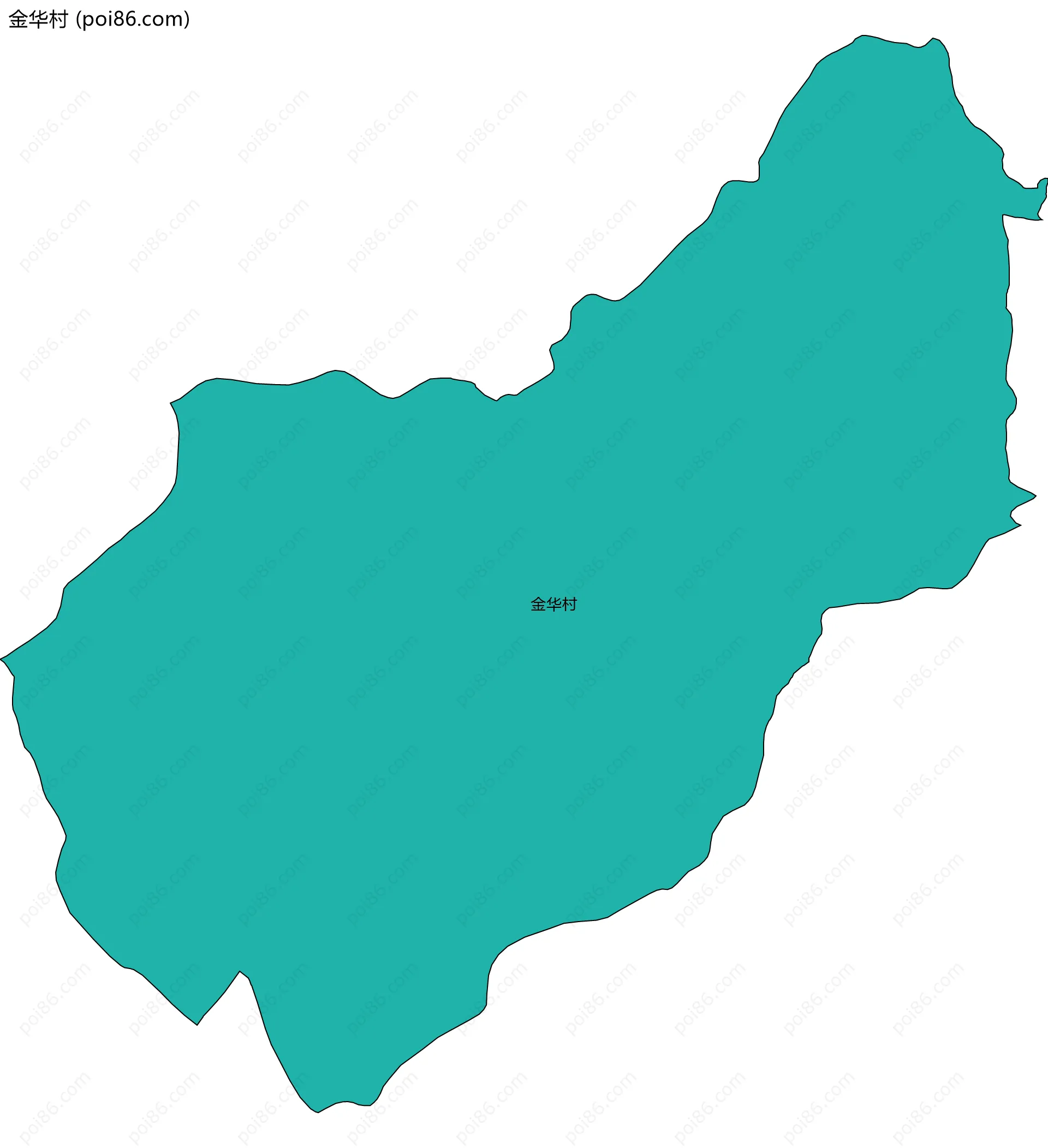 金华村边界地图