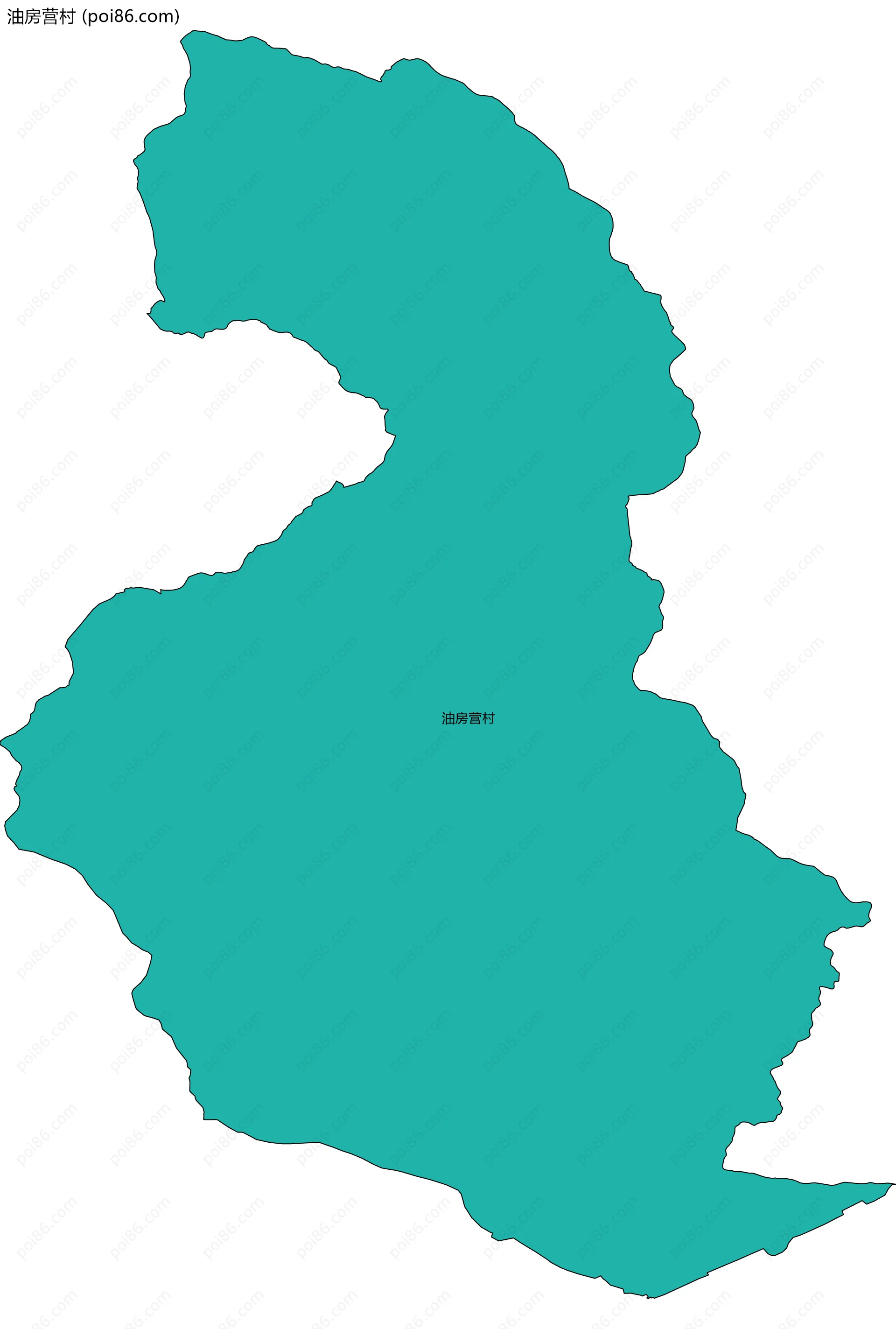 油房营村边界地图