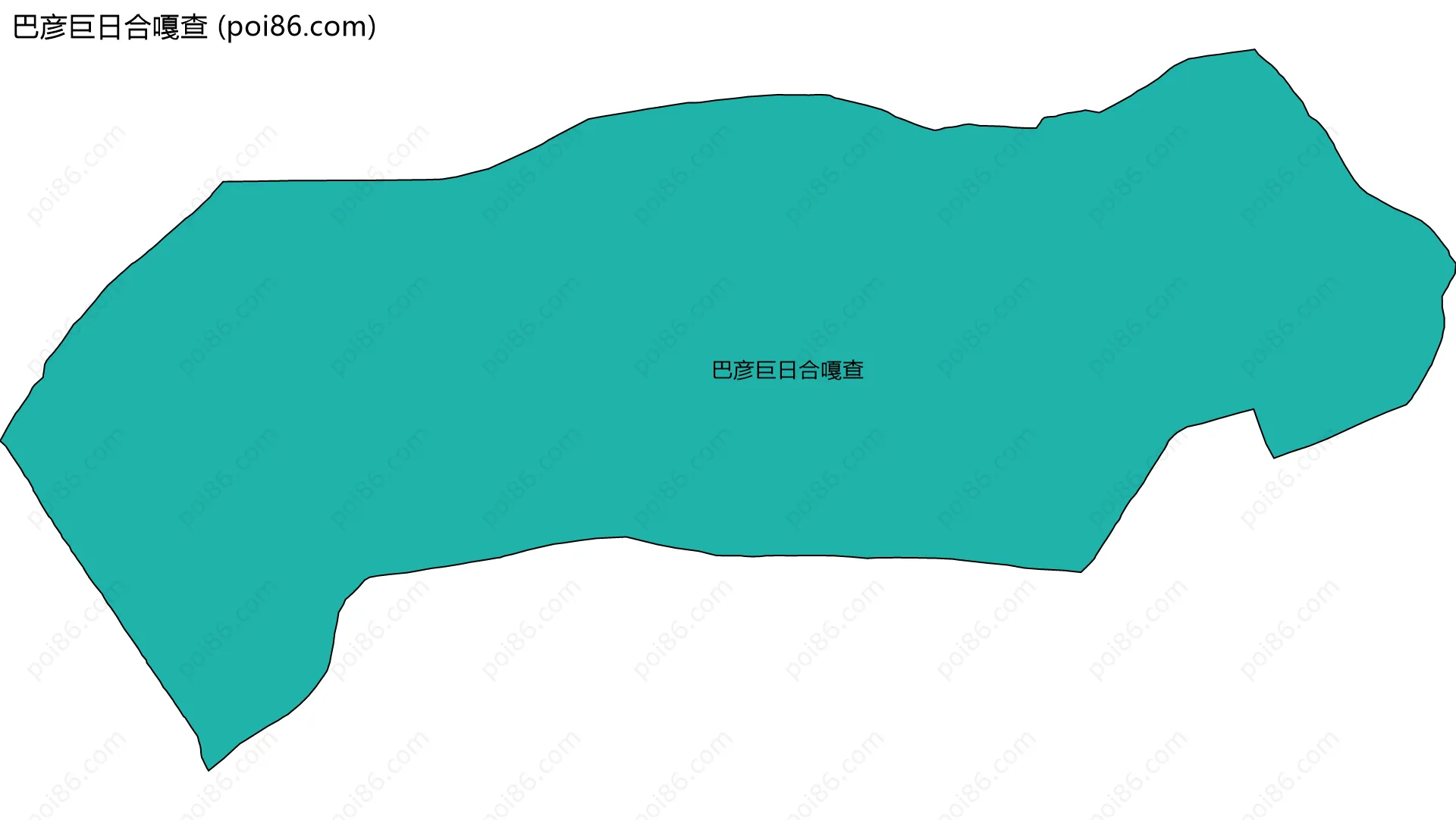 巴彦巨日合嘎查边界地图
