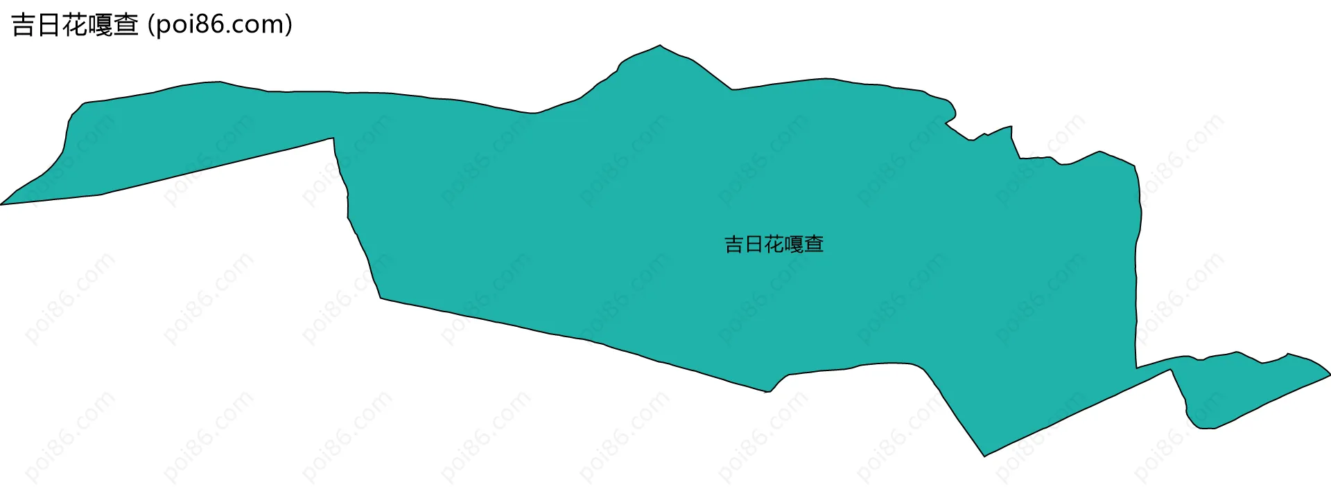 吉日花嘎查边界地图