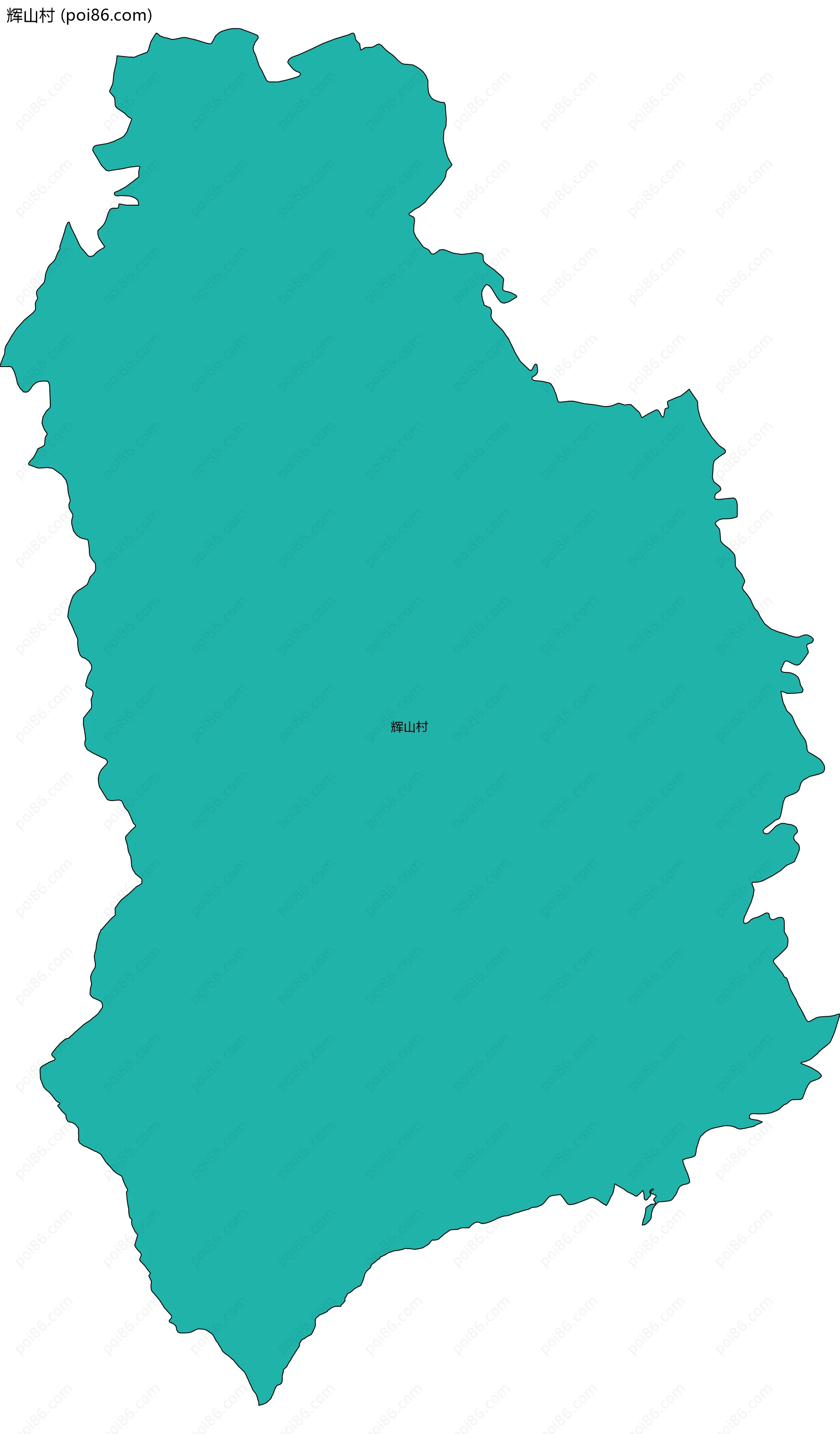 辉山村边界地图