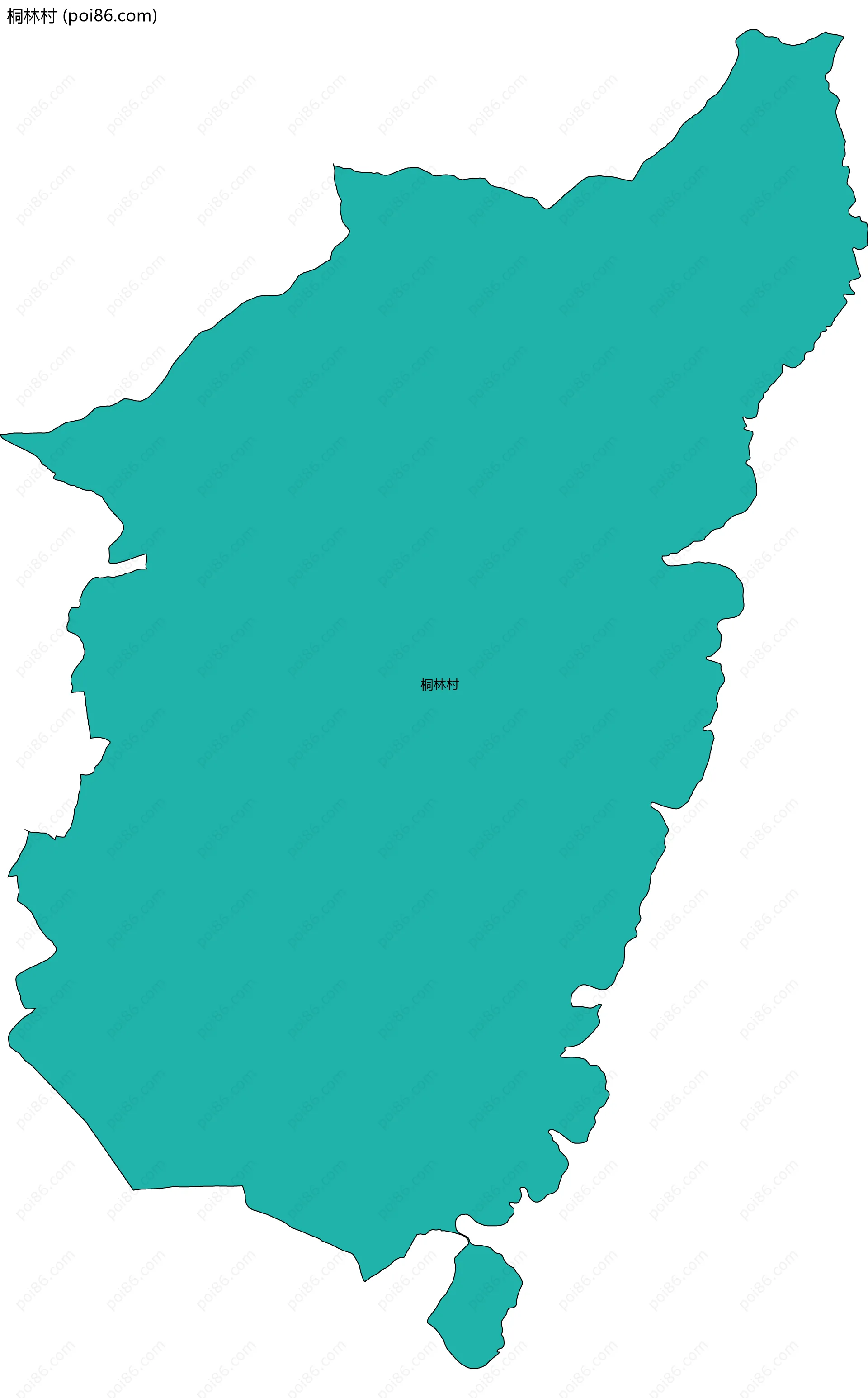 桐林村边界地图