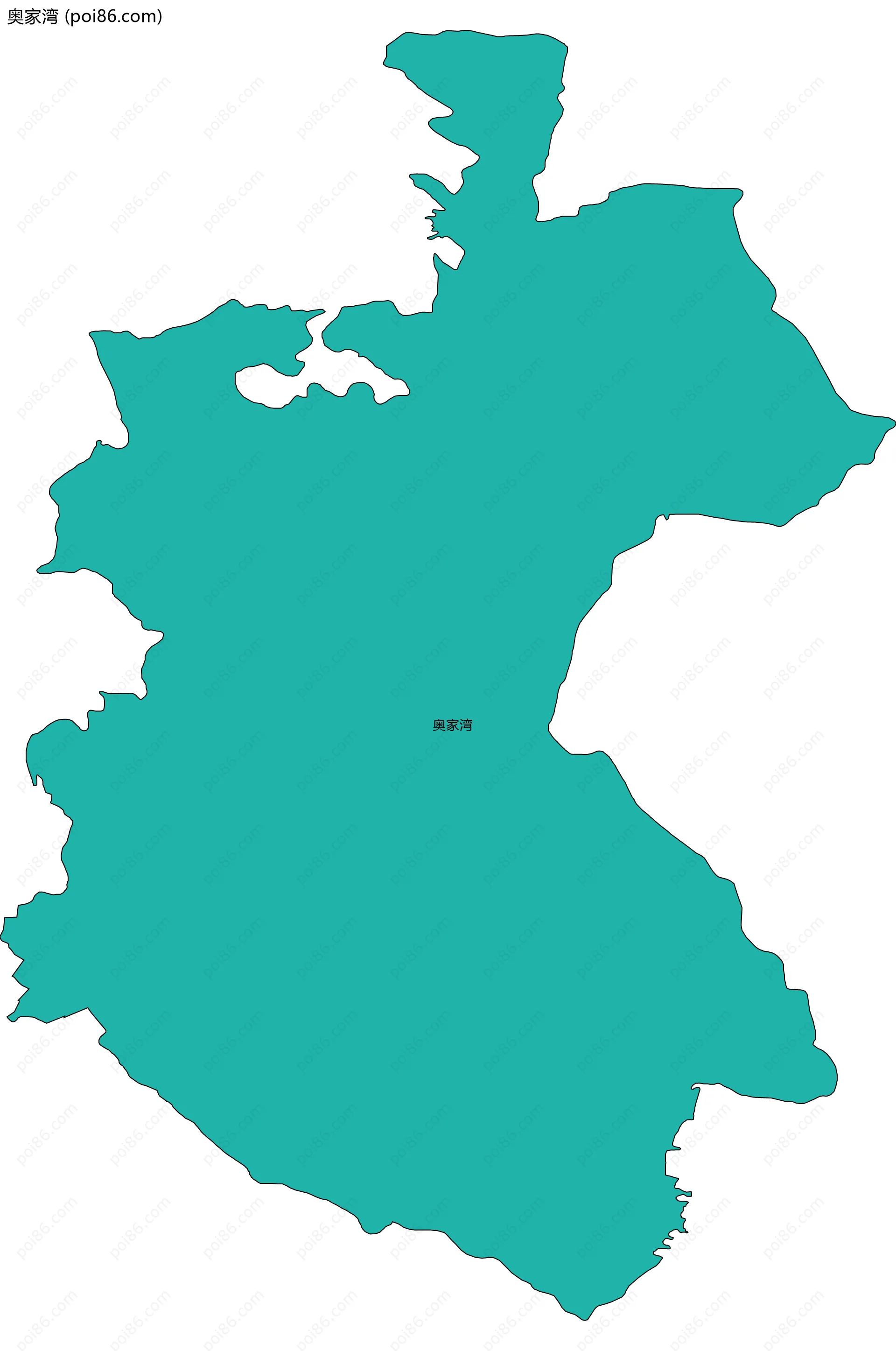 奥家湾边界地图