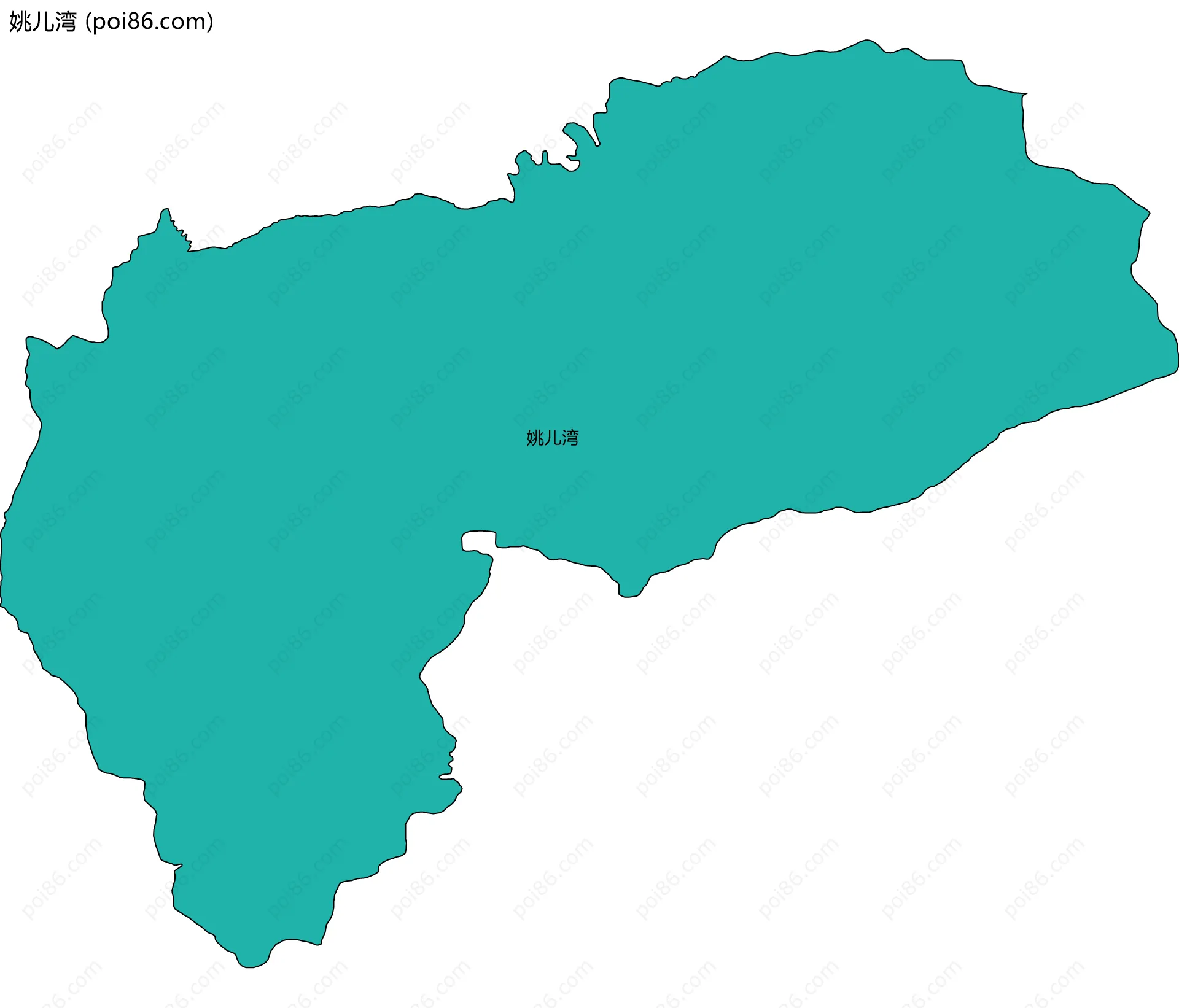 姚儿湾边界地图