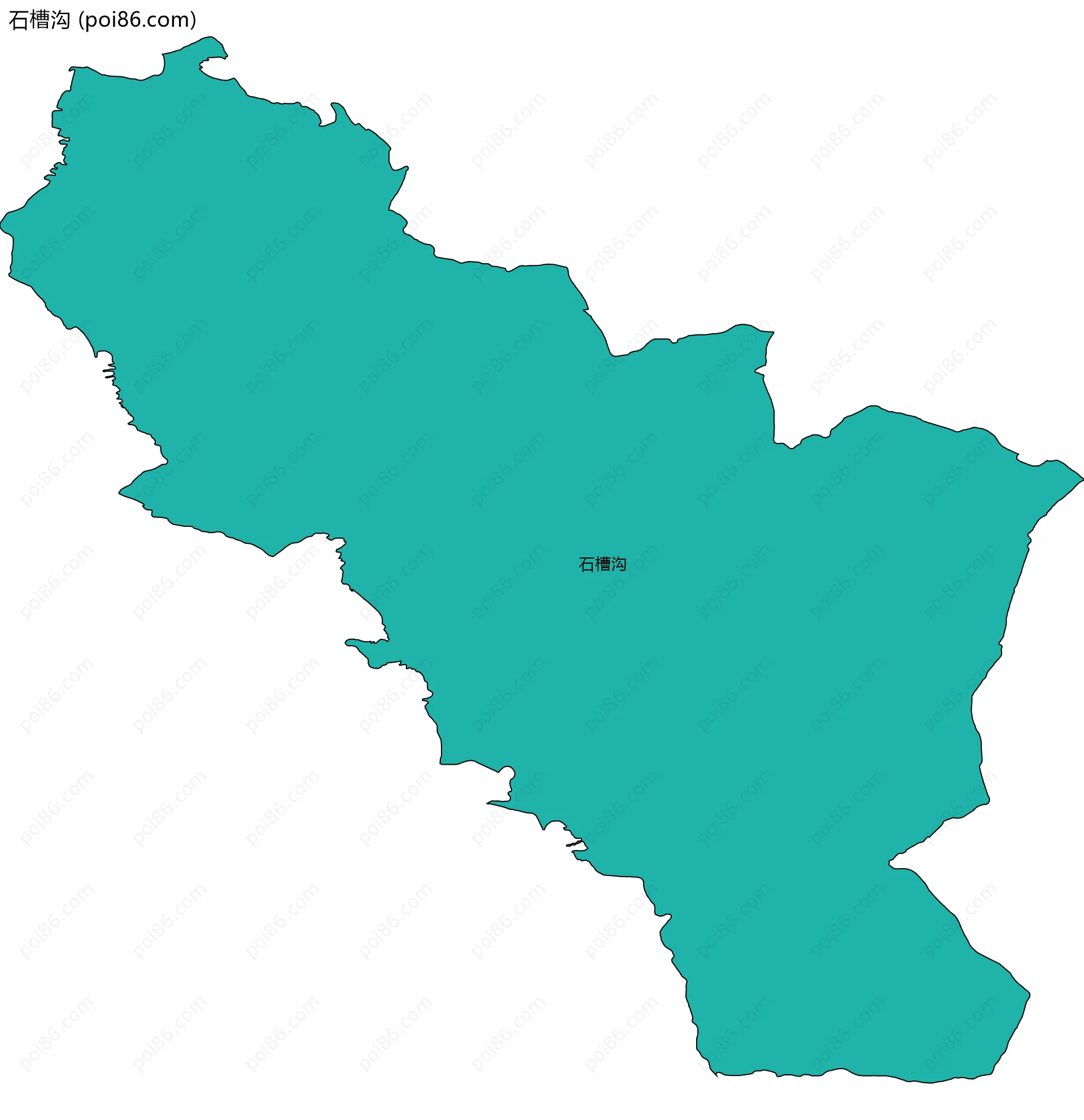 石槽沟边界地图