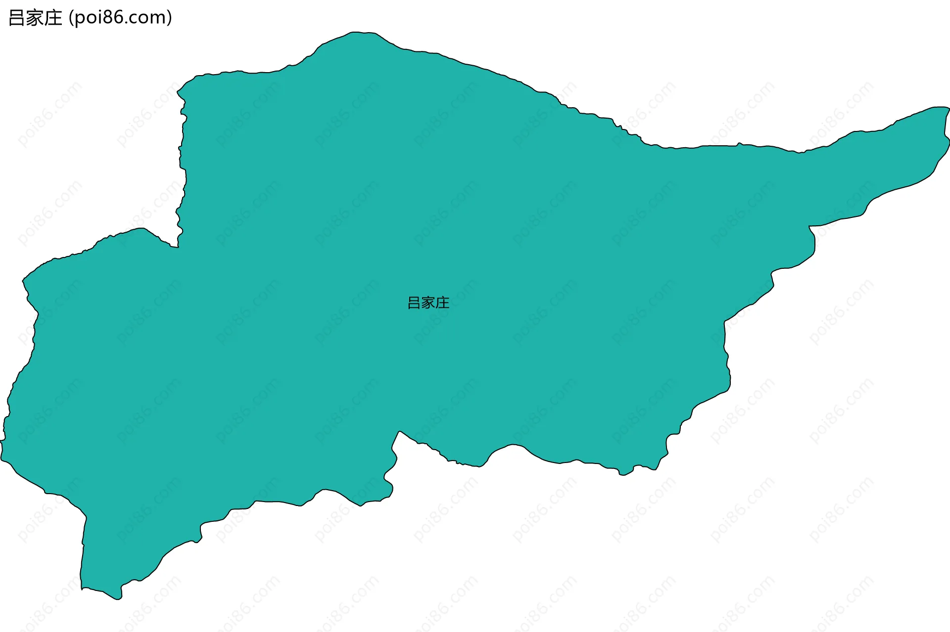 吕家庄边界地图