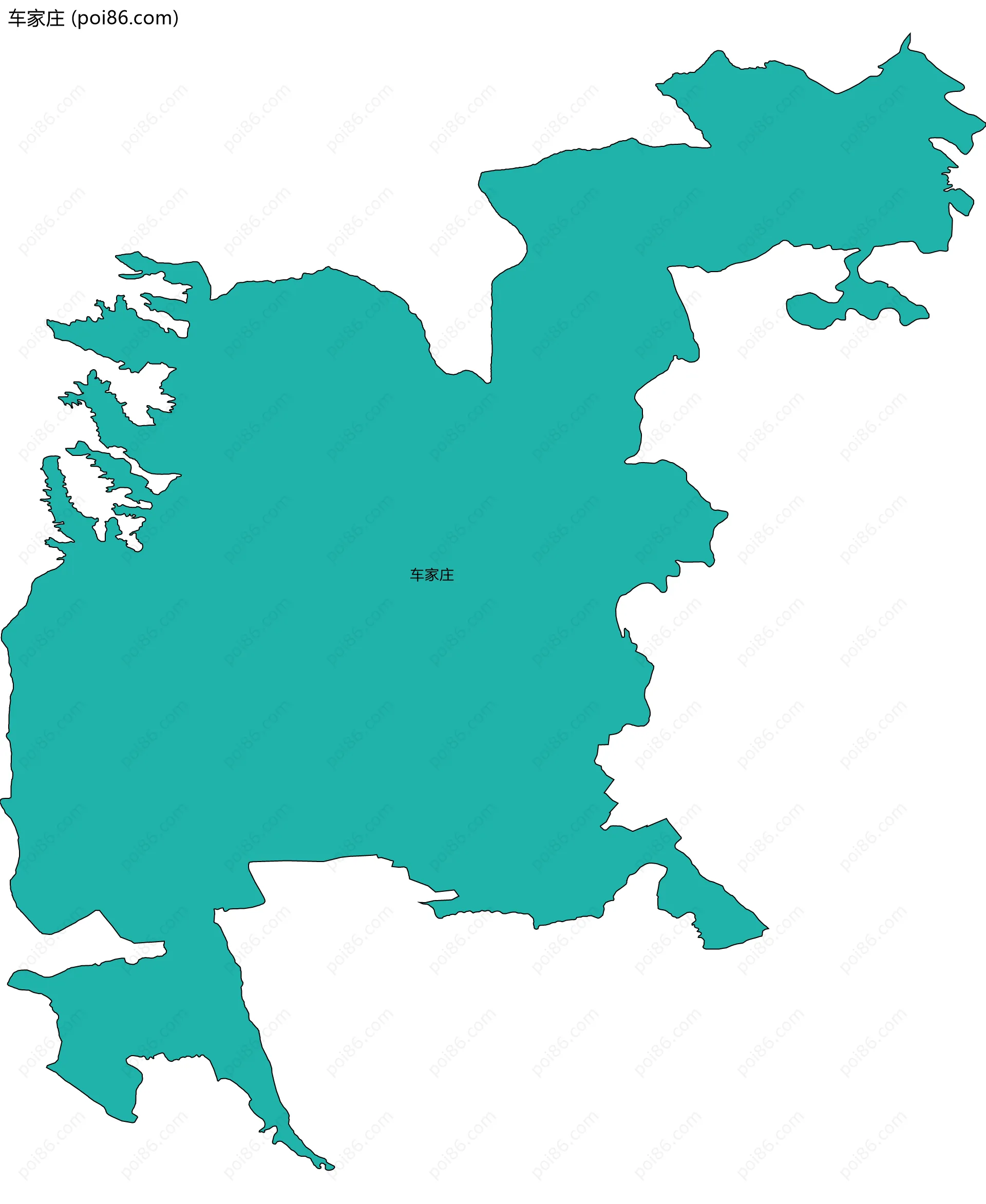 车家庄边界地图