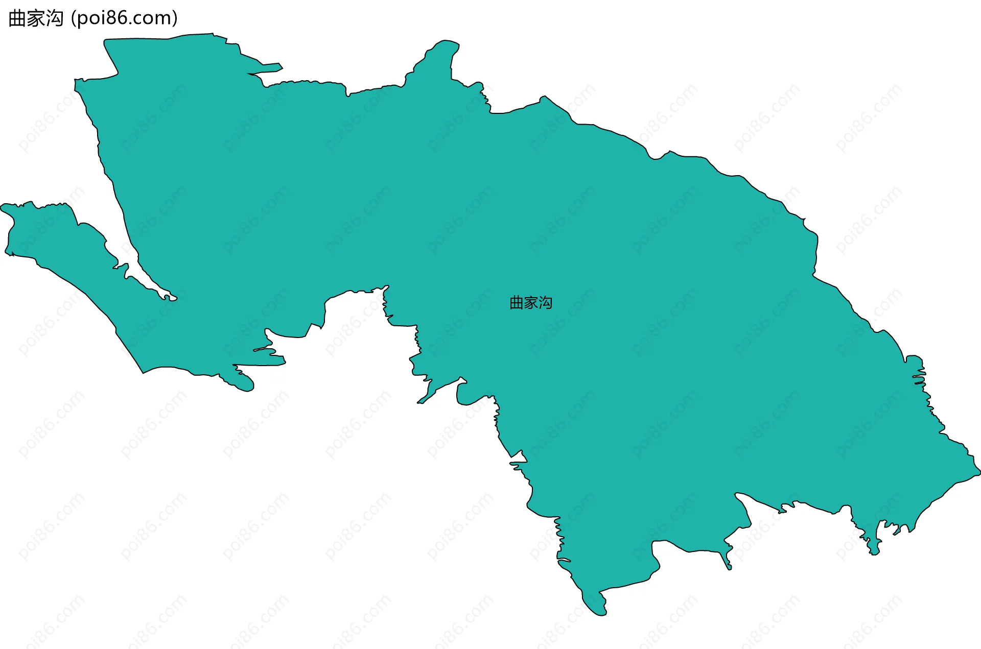 曲家沟边界地图