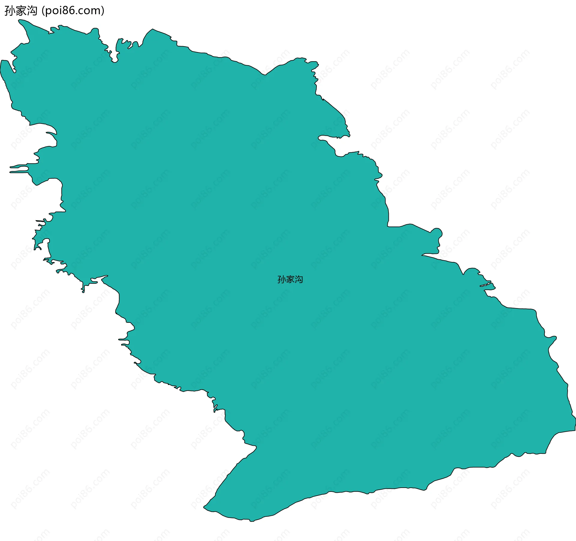 孙家沟边界地图