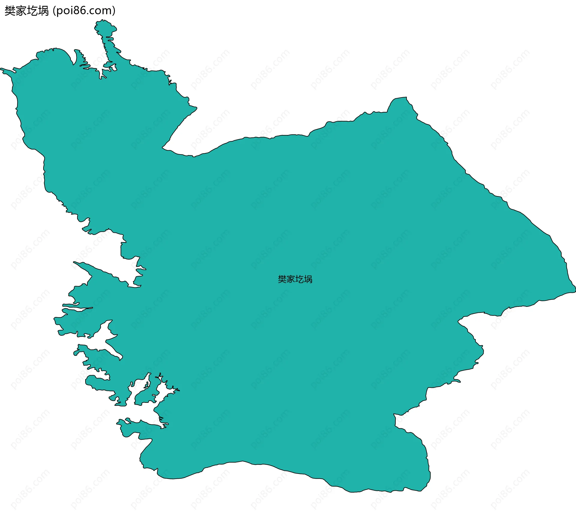 樊家圪埚边界地图