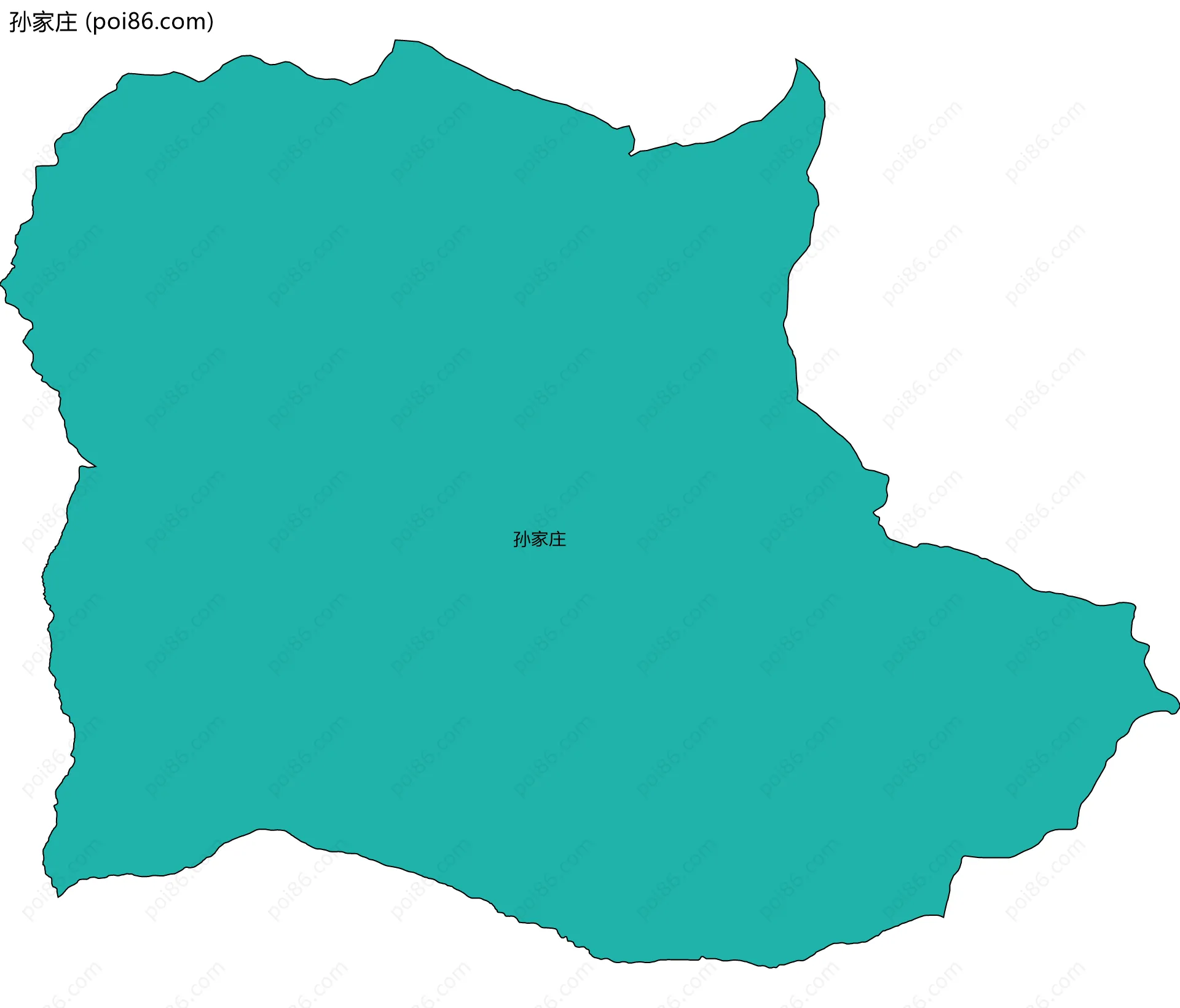 孙家庄边界地图