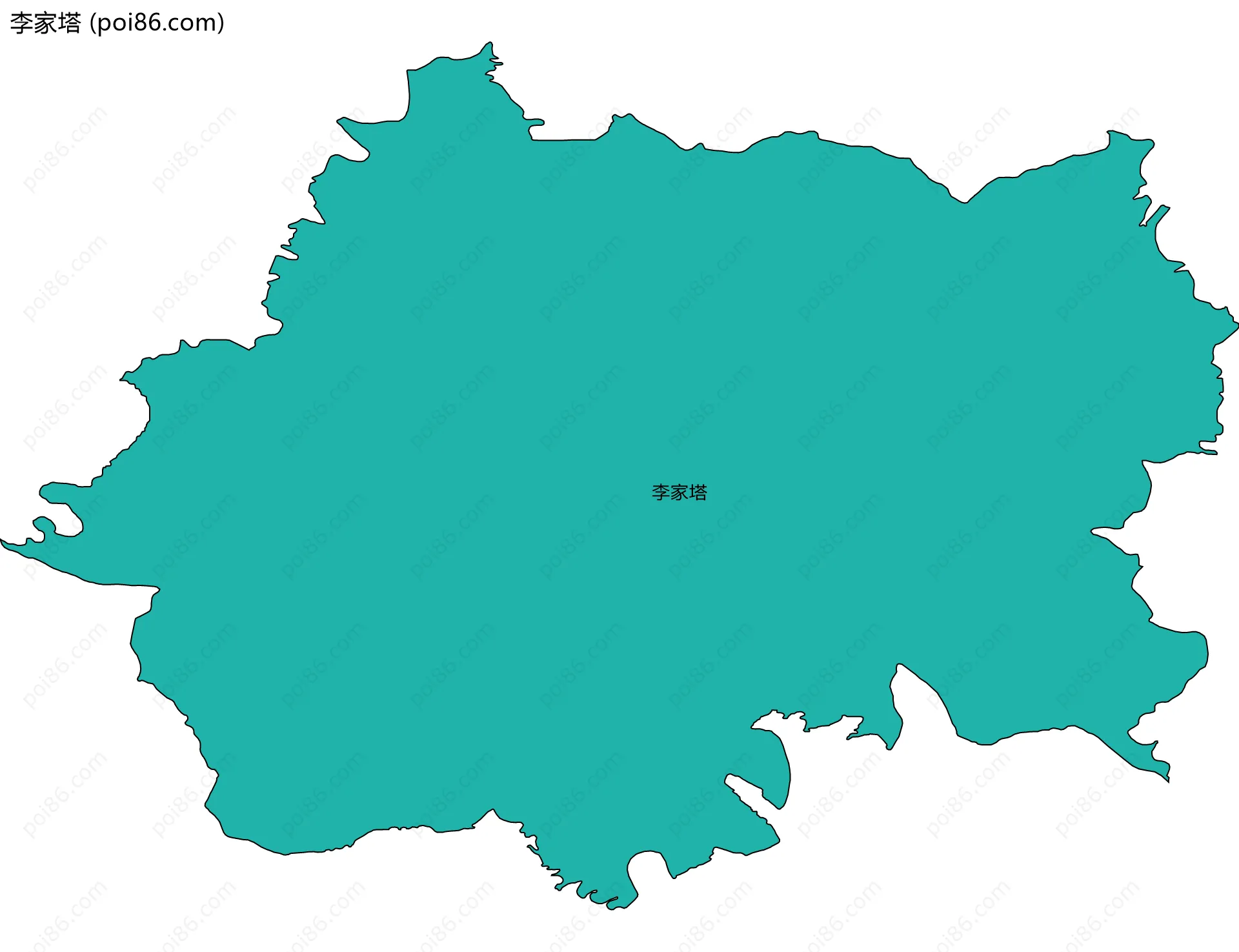 李家塔边界地图