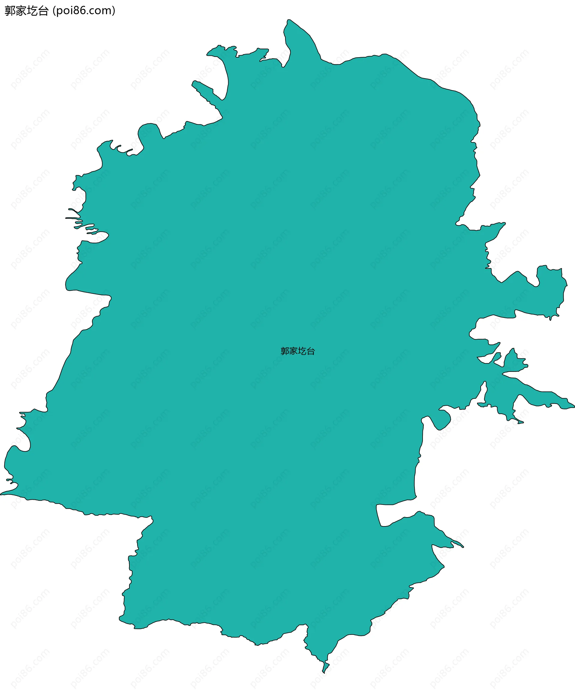 郭家圪台边界地图