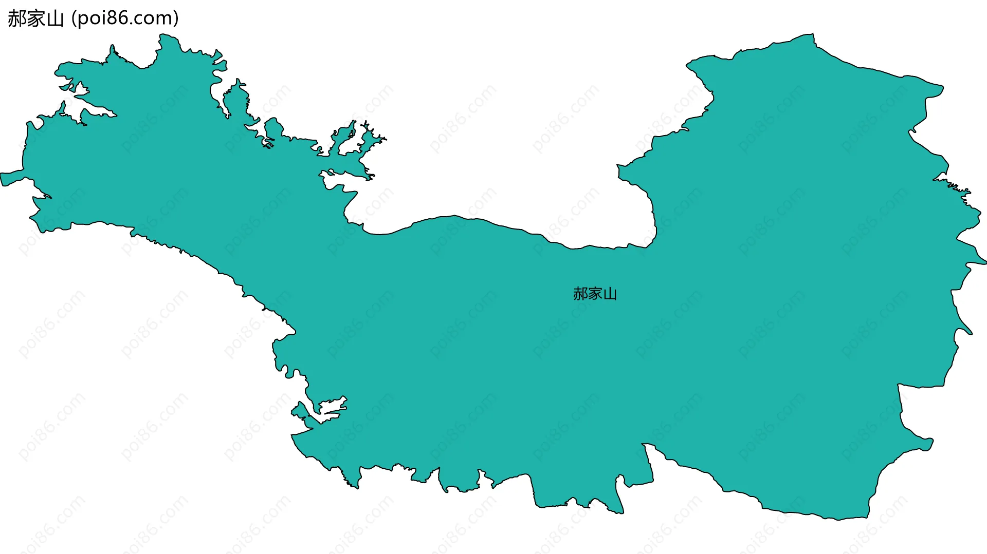 郝家山边界地图