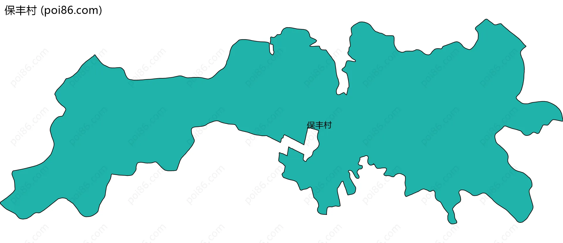 保丰村边界地图