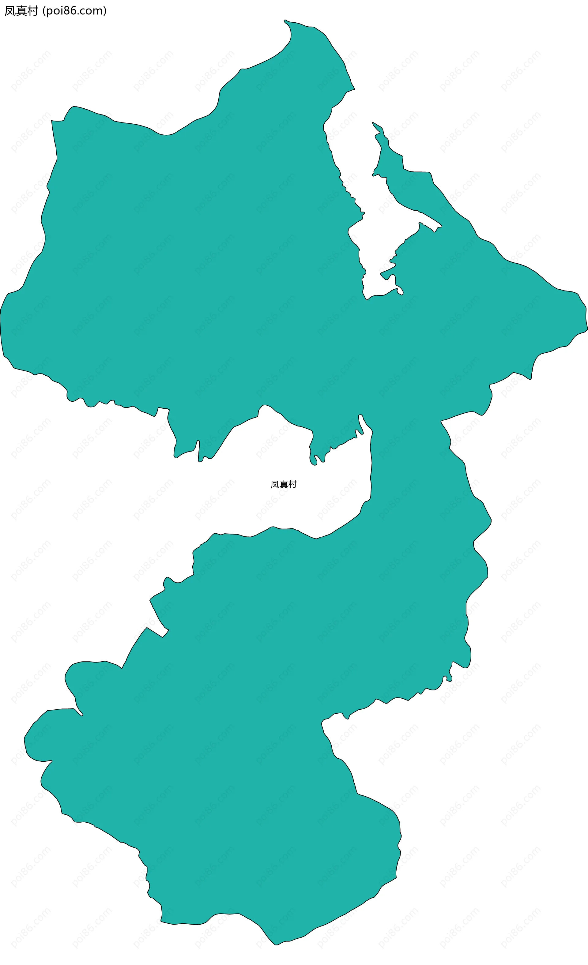 凤真村边界地图