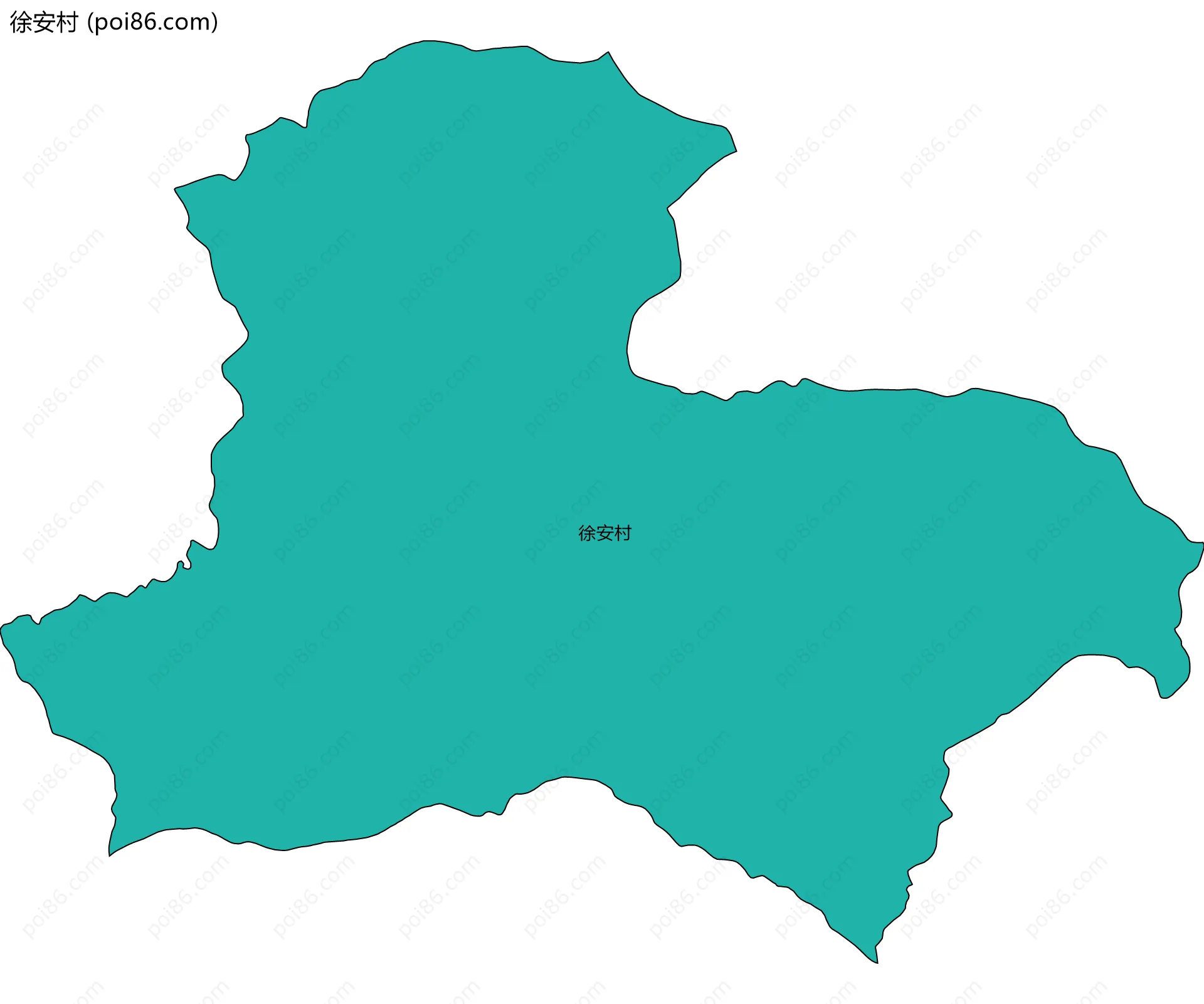 徐安村边界地图