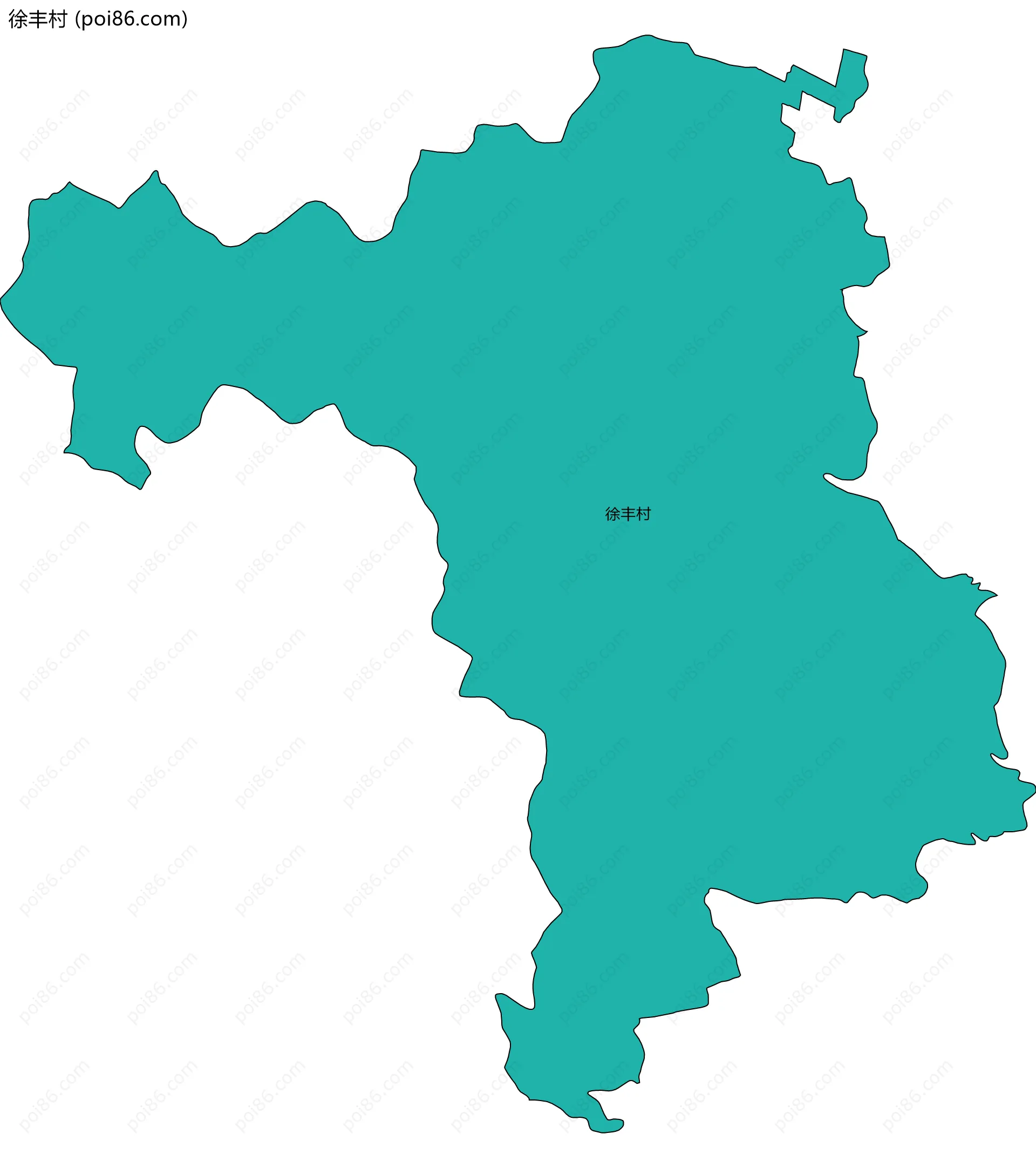 徐丰村边界地图