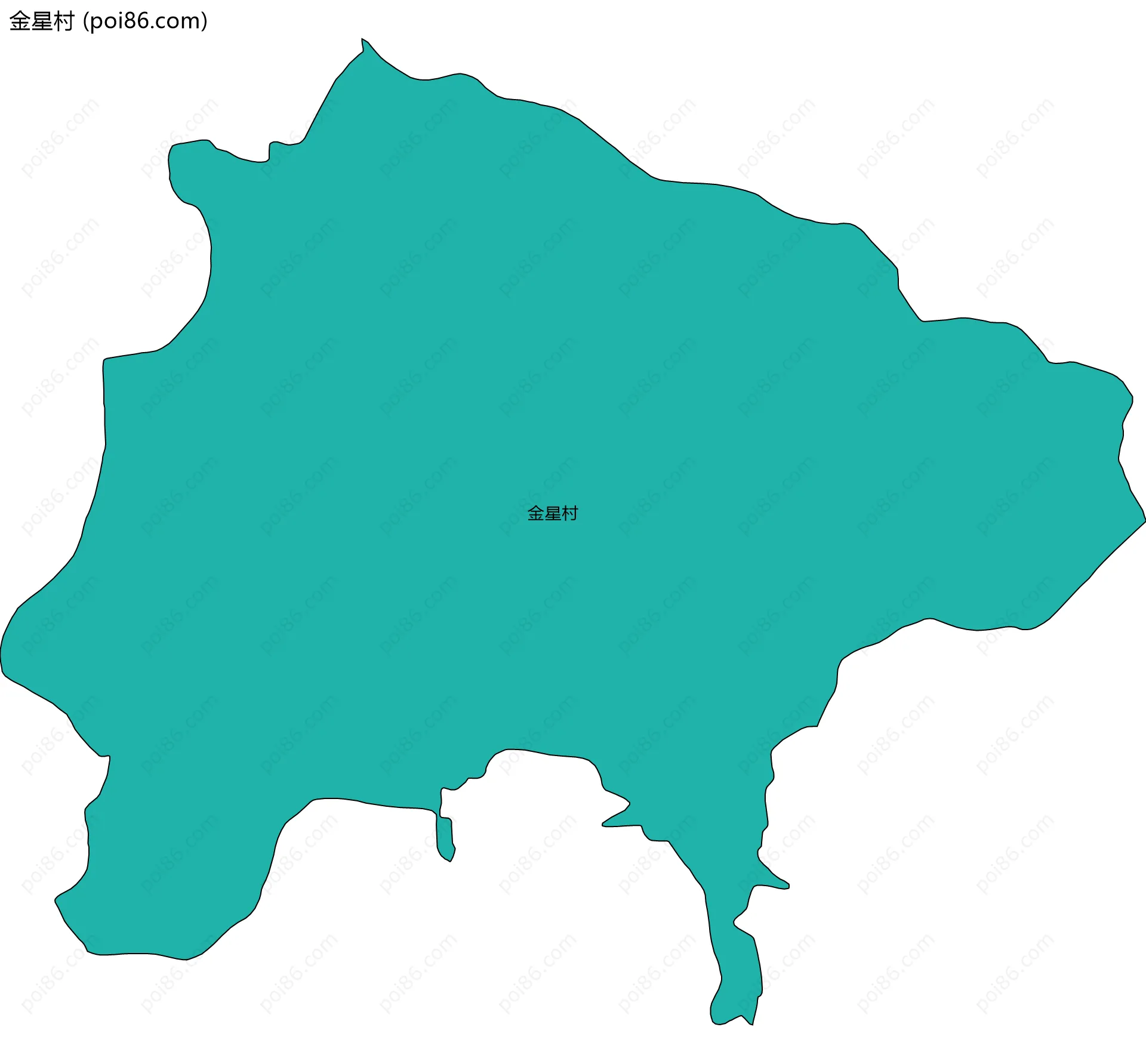 金星村边界地图