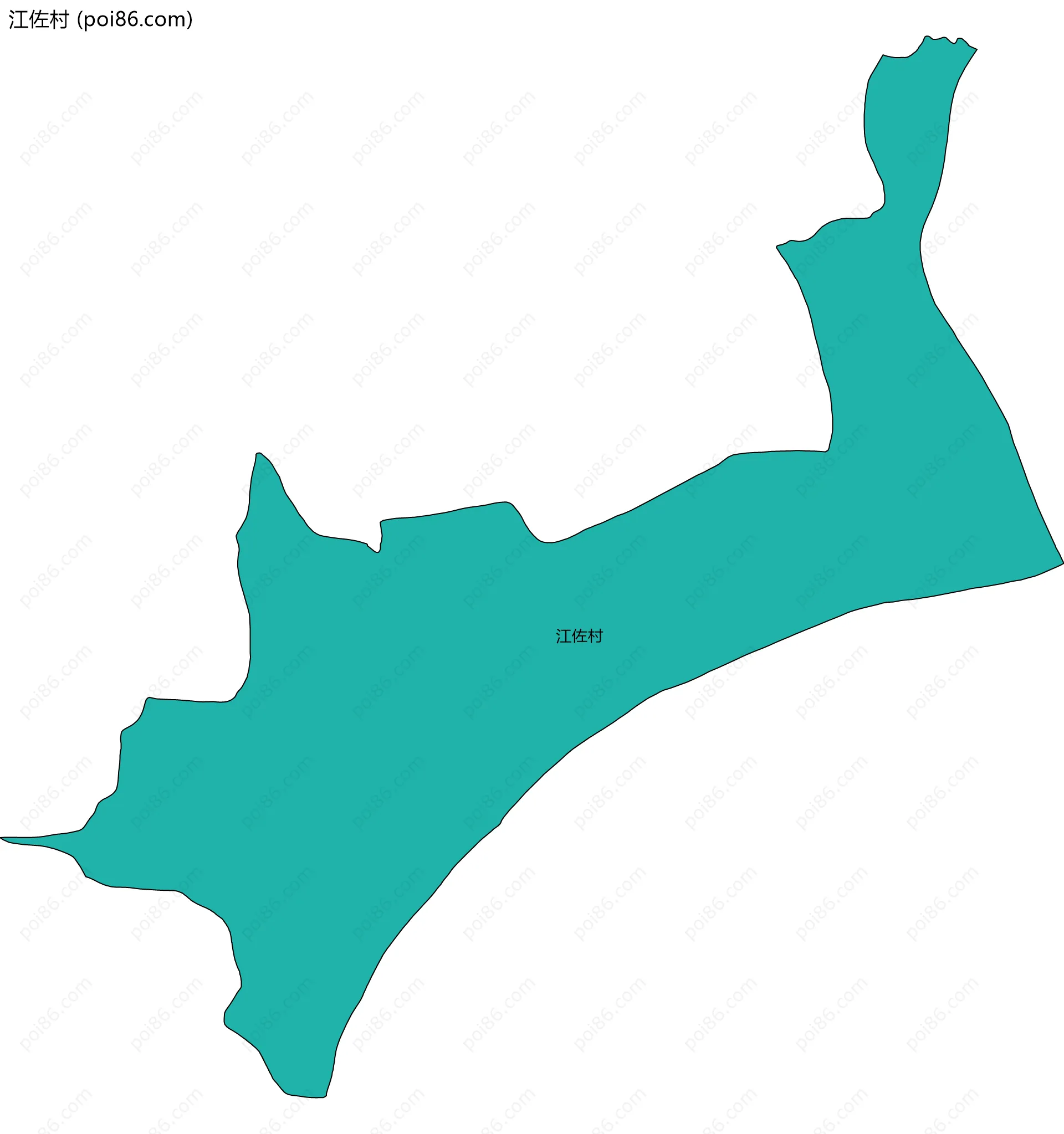 江佐村边界地图