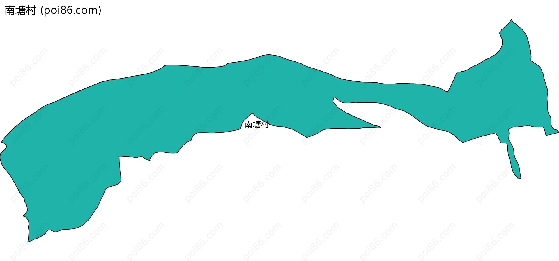 南塘村边界地图