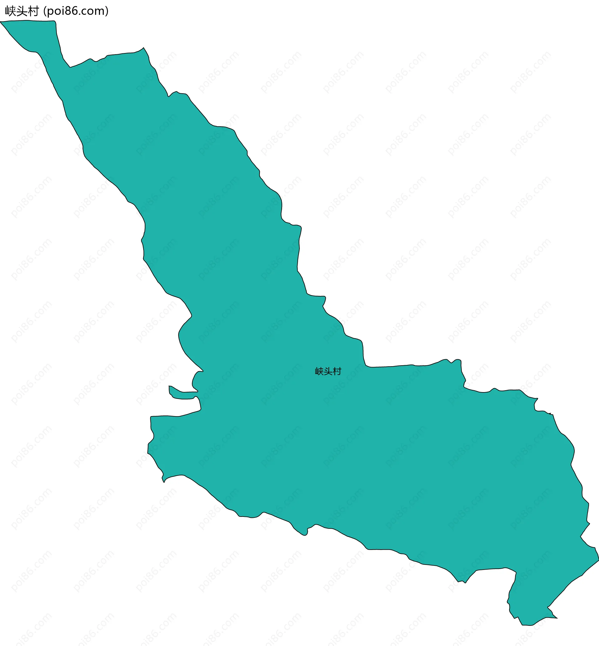 峡头村边界地图