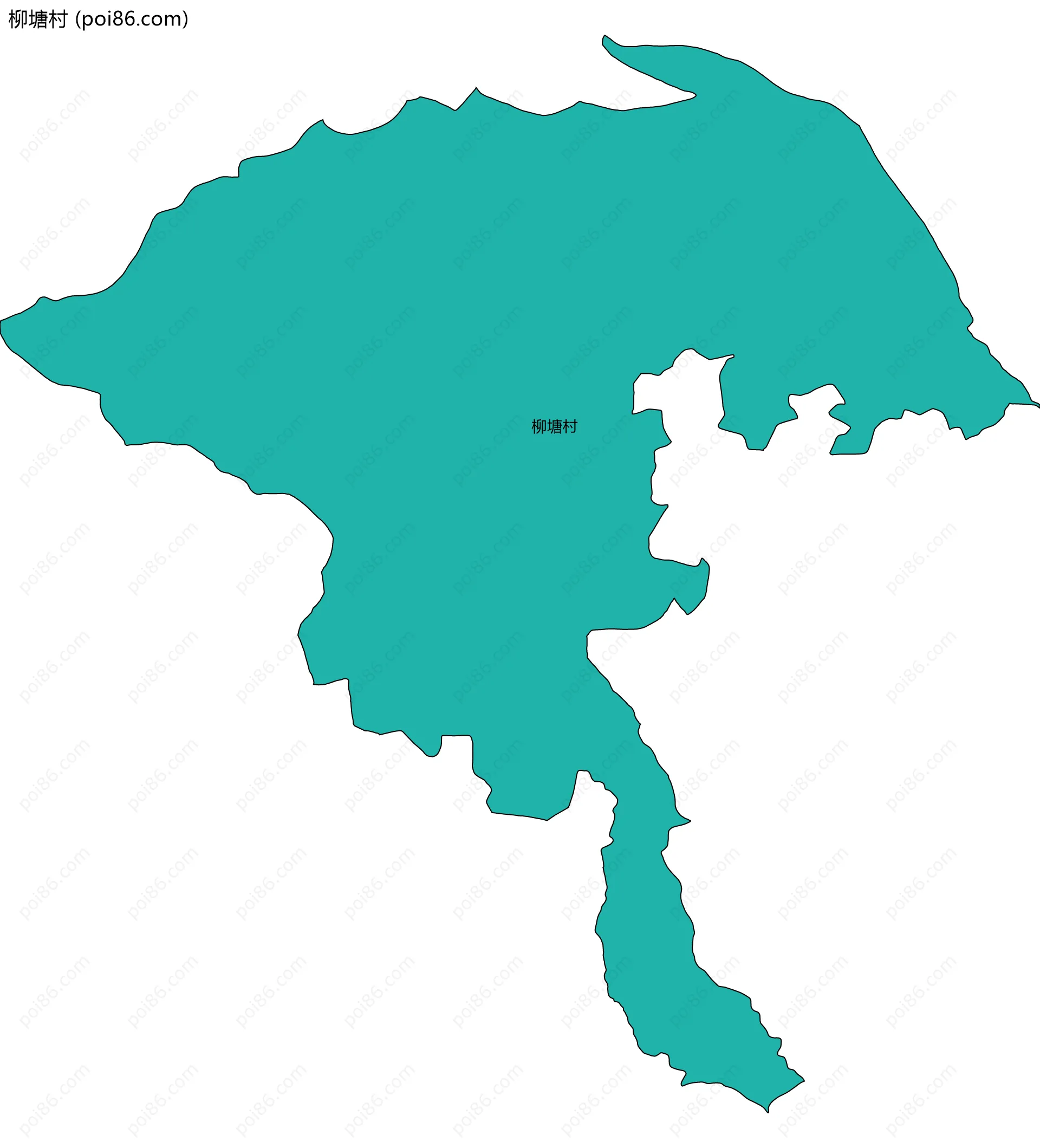 柳塘村边界地图