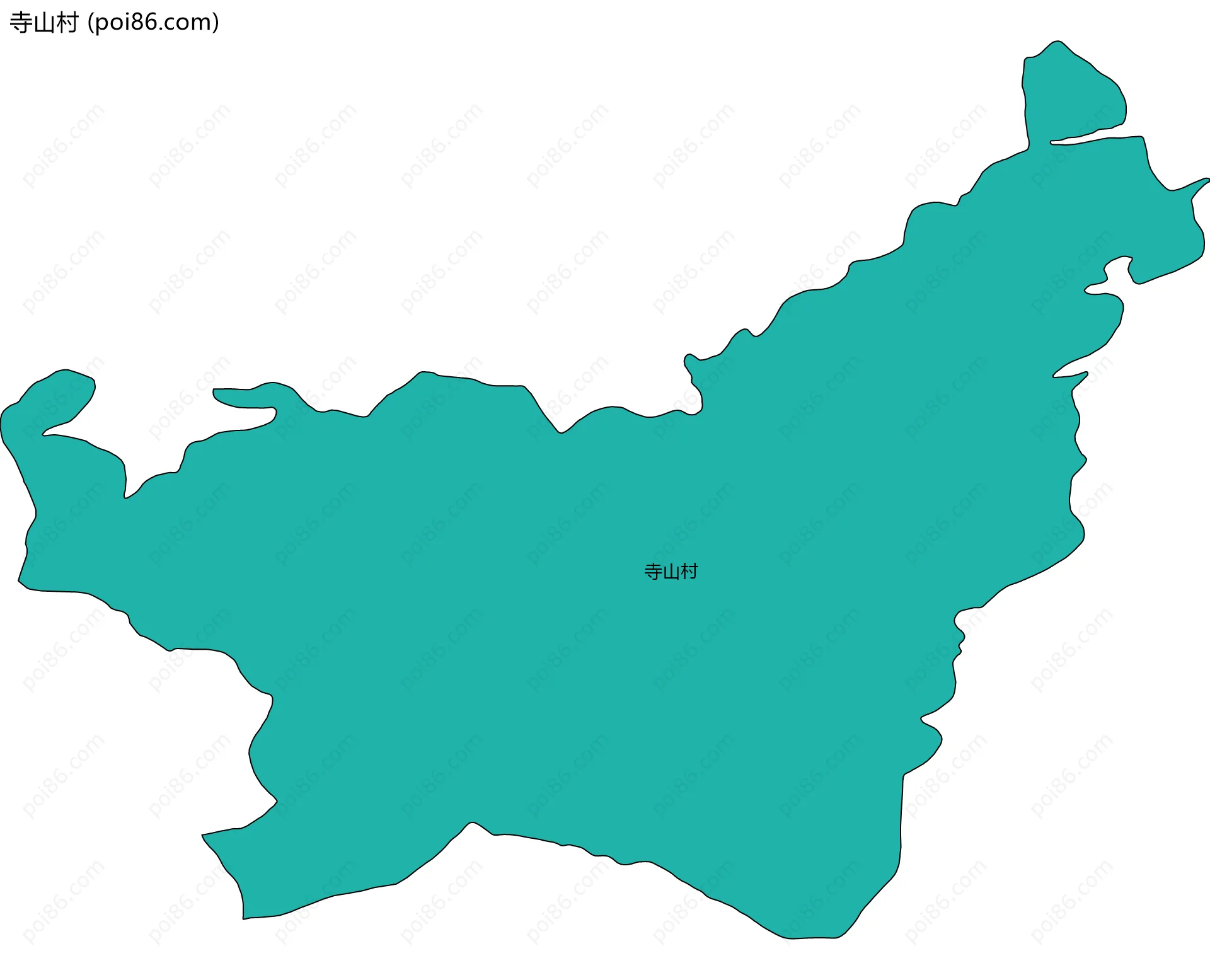 寺山村边界地图
