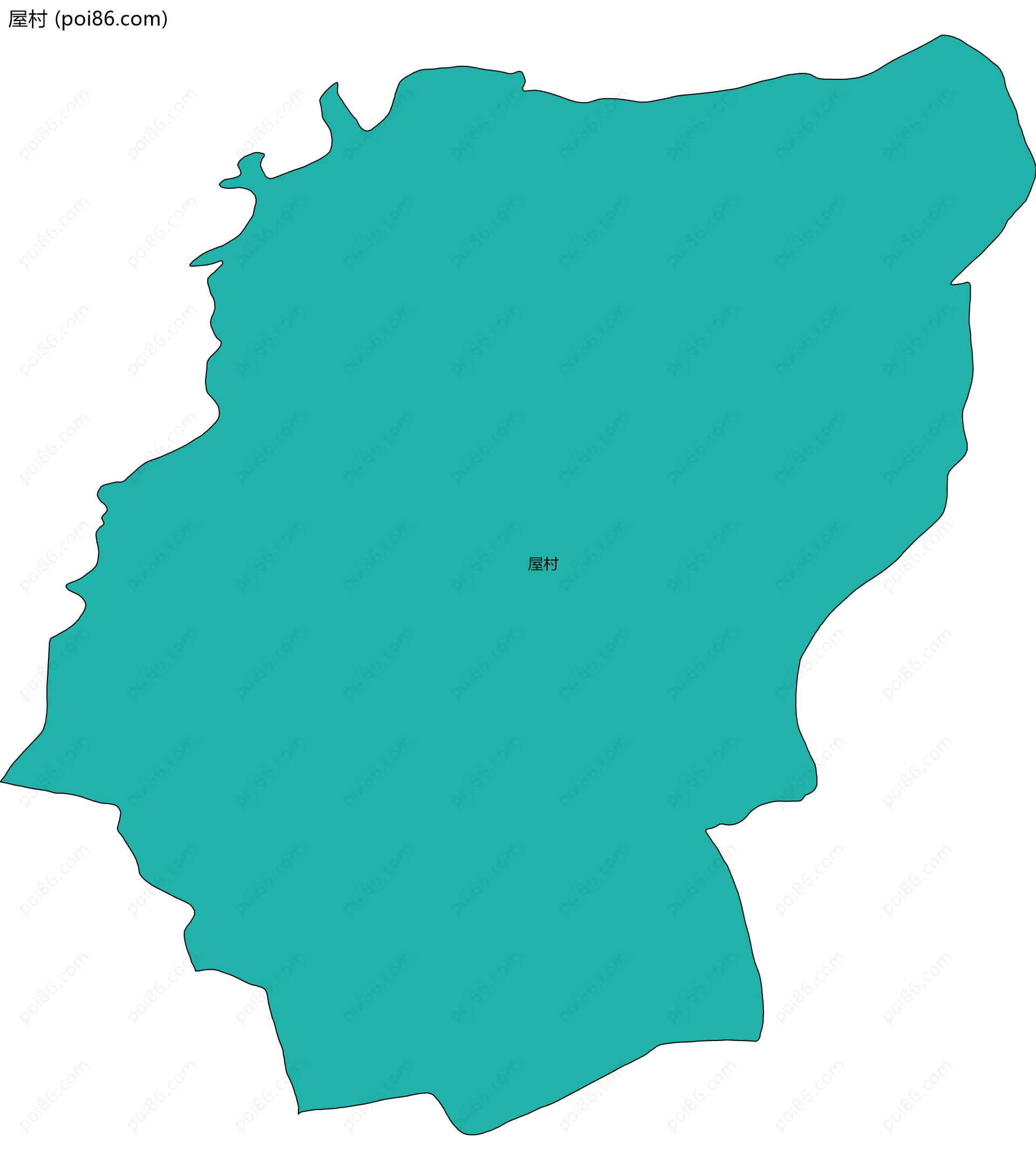 屋村边界地图