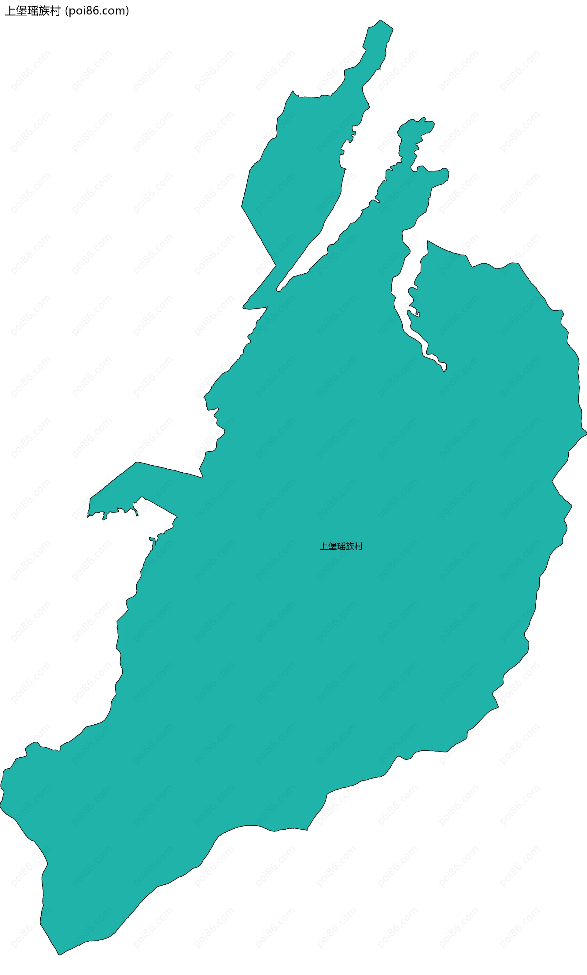 上堡瑶族村边界地图