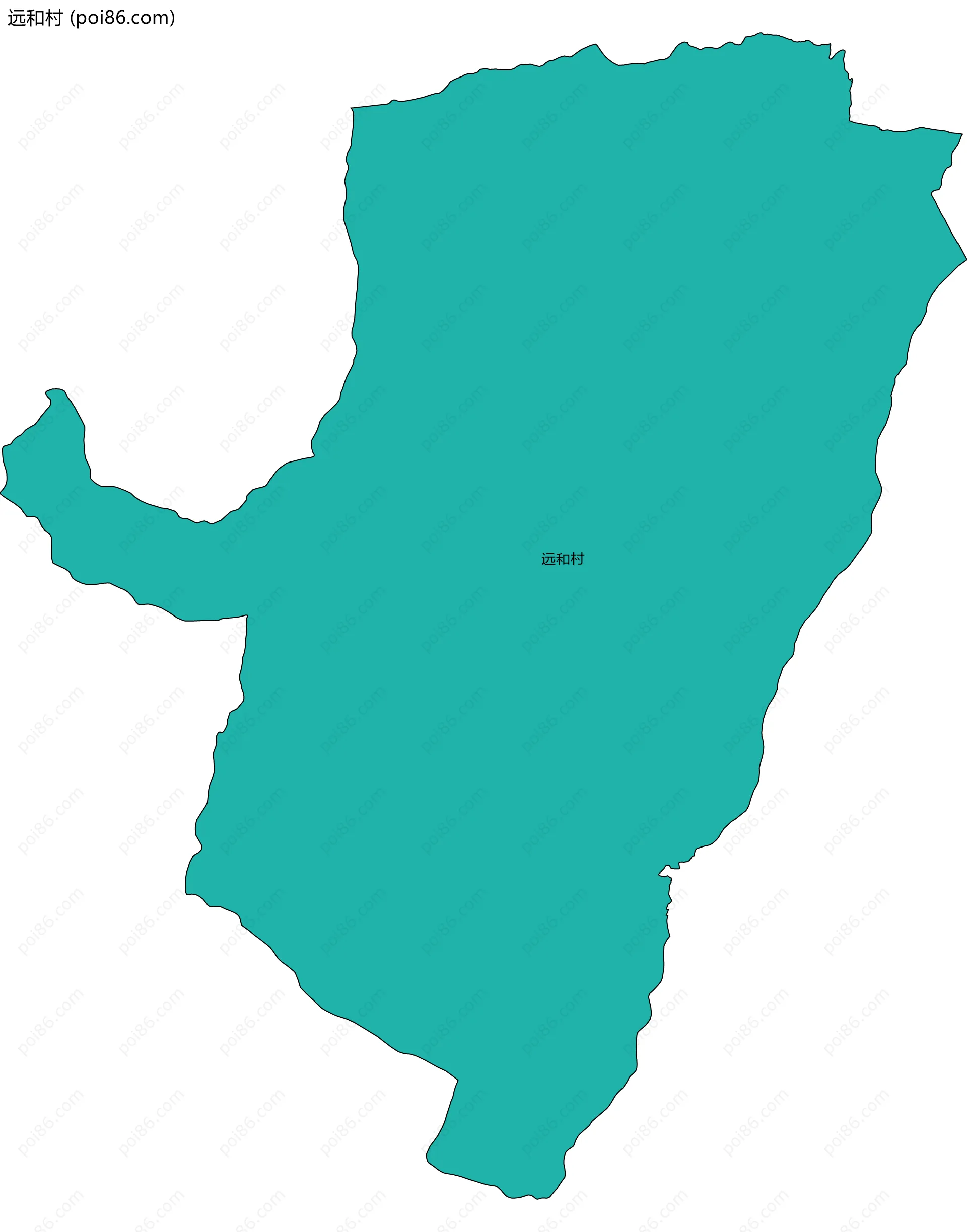 远和村边界地图