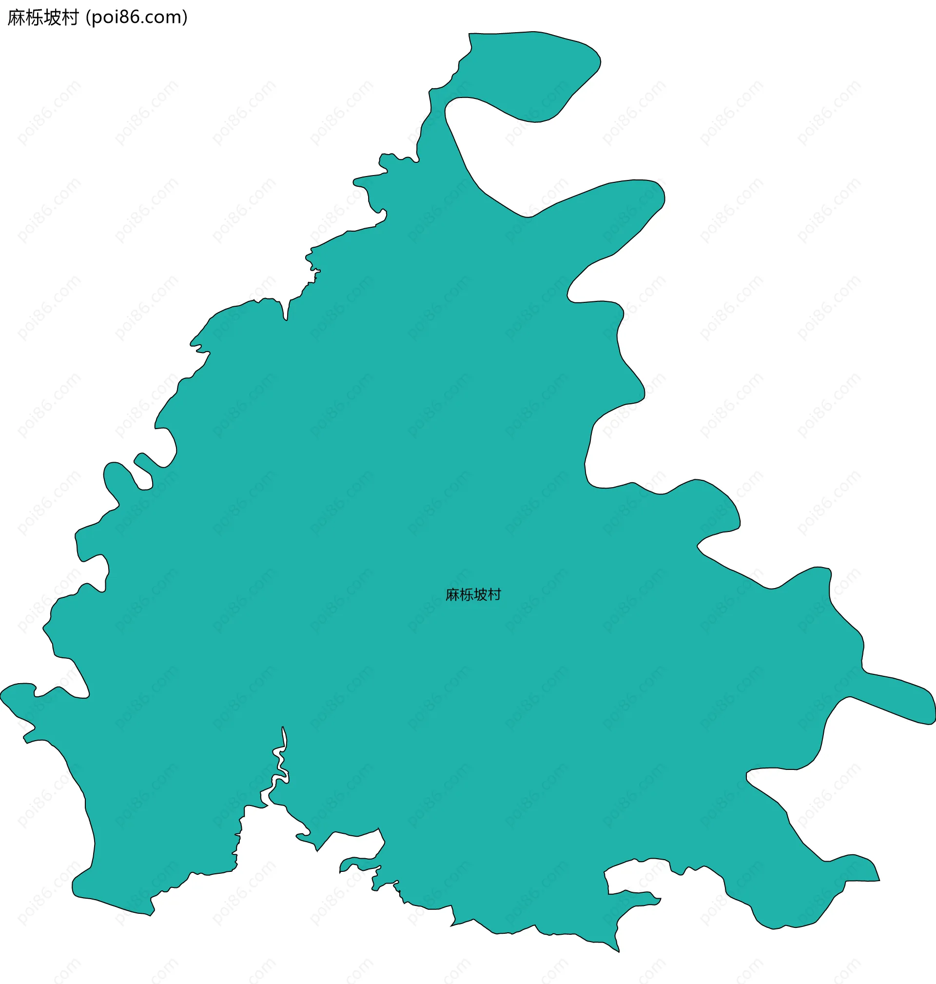 麻栎坡村边界地图