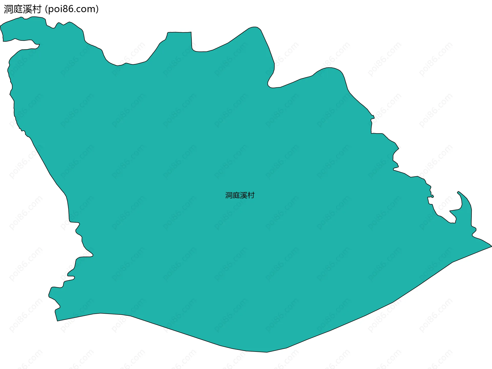 洞庭溪村边界地图