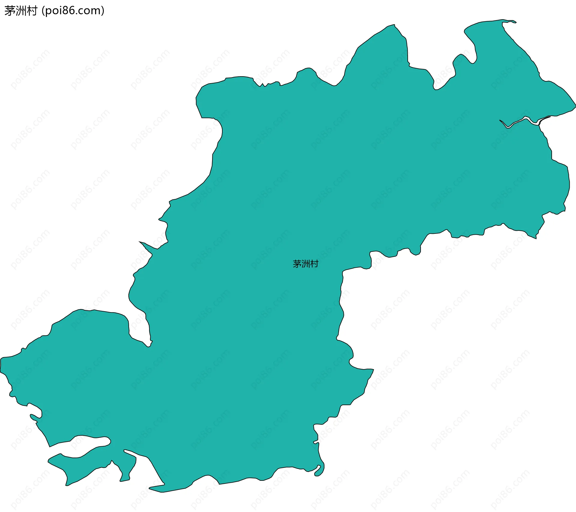 茅洲村边界地图