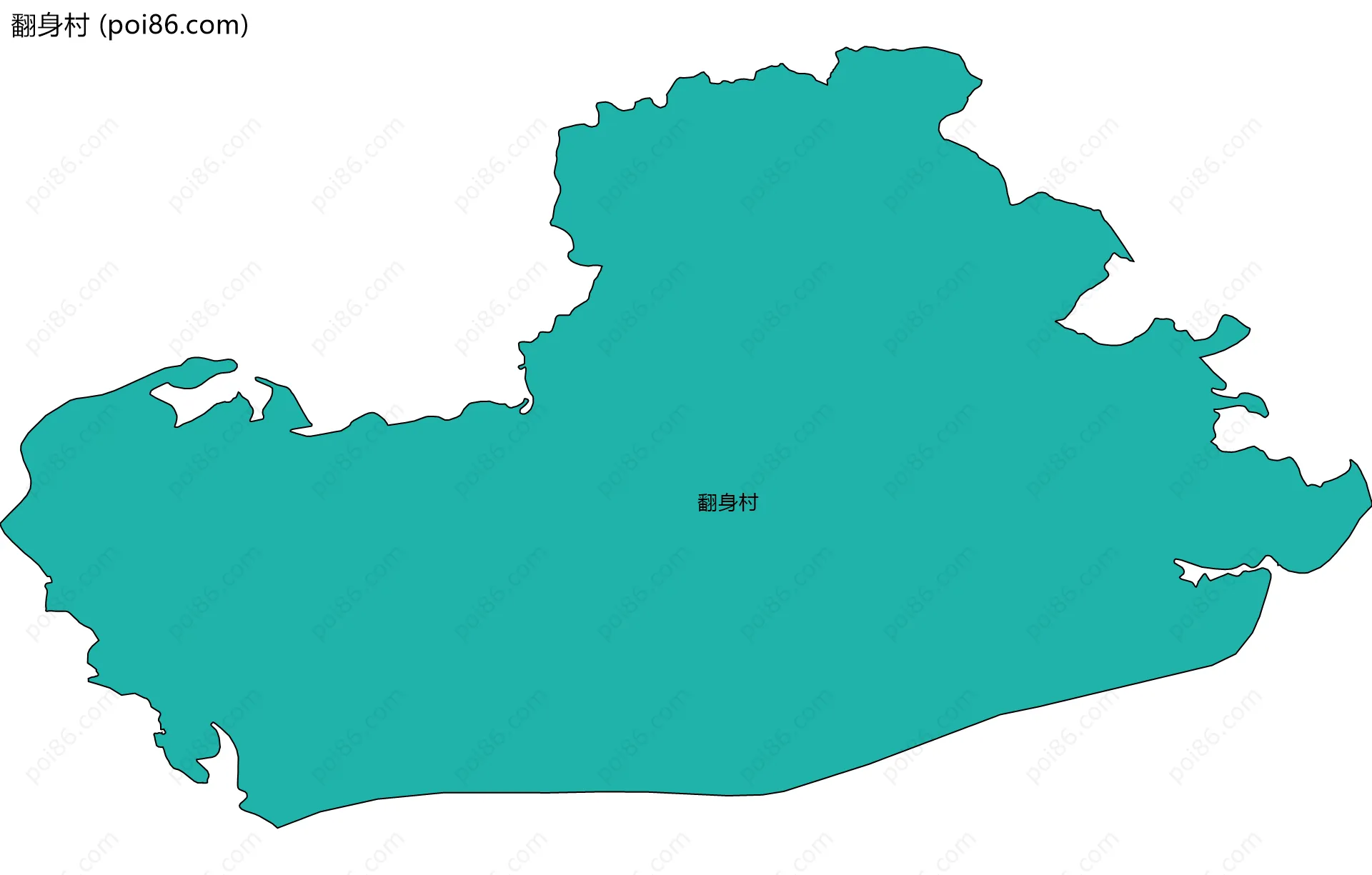 翻身村边界地图