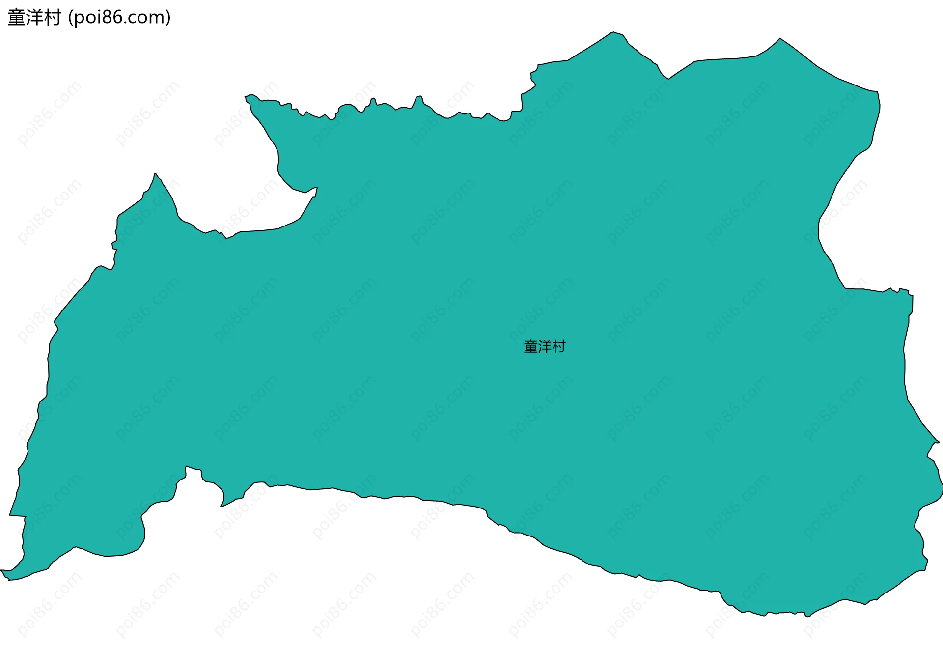 童洋村边界地图